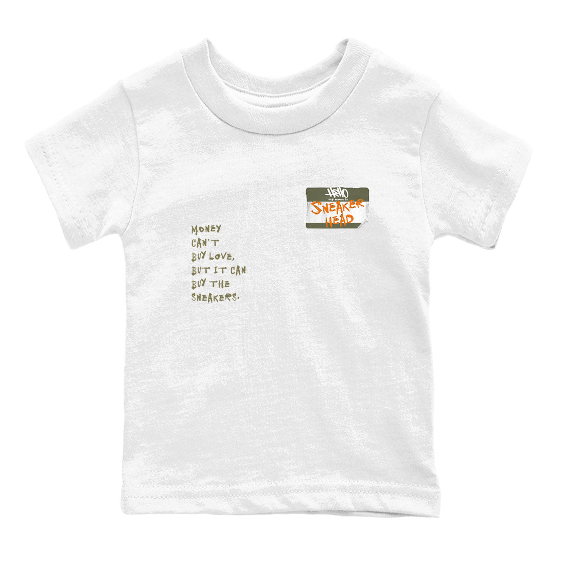 Air Jordan 5 Olive shirt to match jordans streetwear brand Sneakerhead Badge sneaker tees 5s Olive Drip Gear Zone baby toddler White 2 cotton Shirt