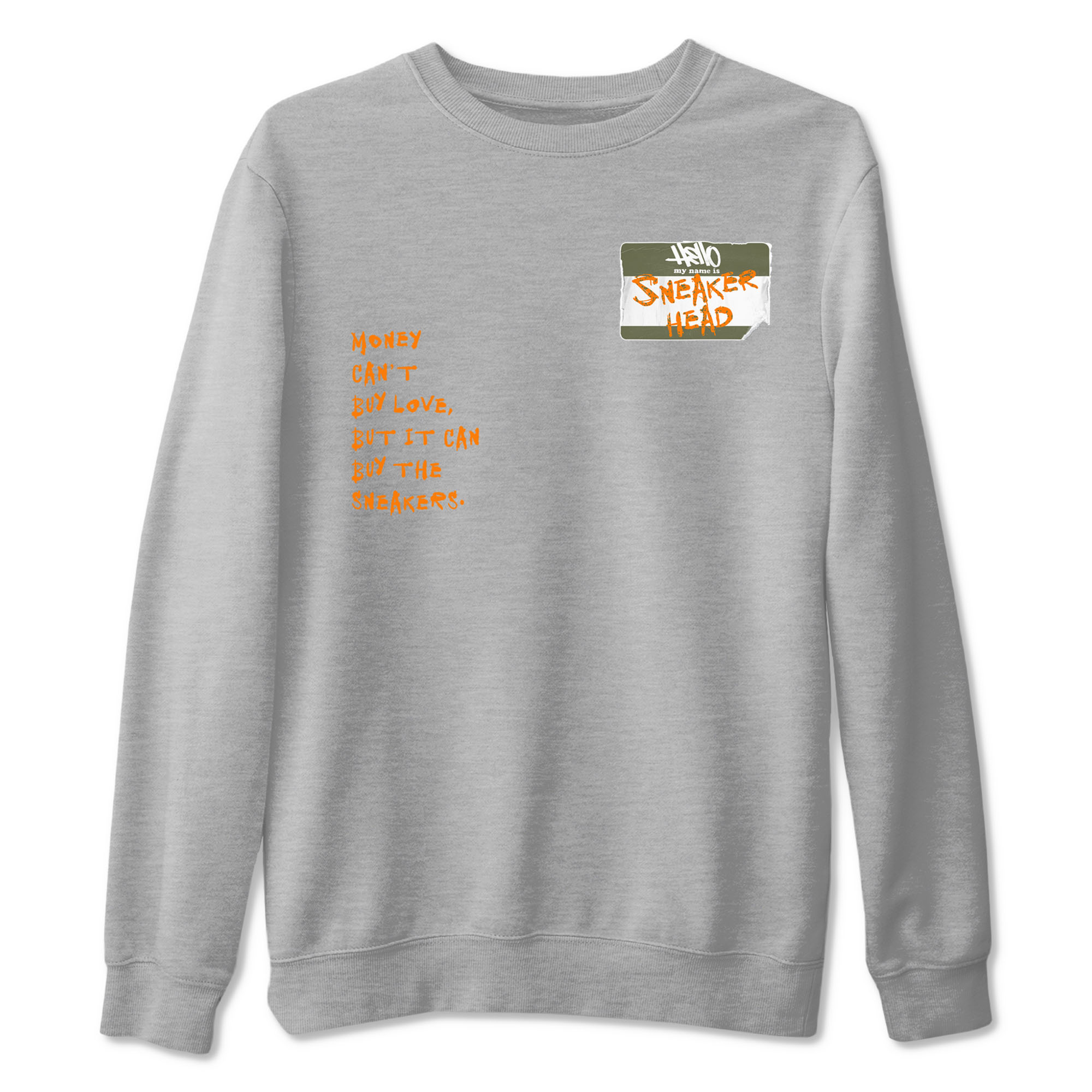 Air Jordan 5 Olive shirt to match jordans streetwear brand Sneakerhead Badge sneaker tees 5s Olive Drip Gear Zone unisex cotton Heather Grey 2 crew neck shirt