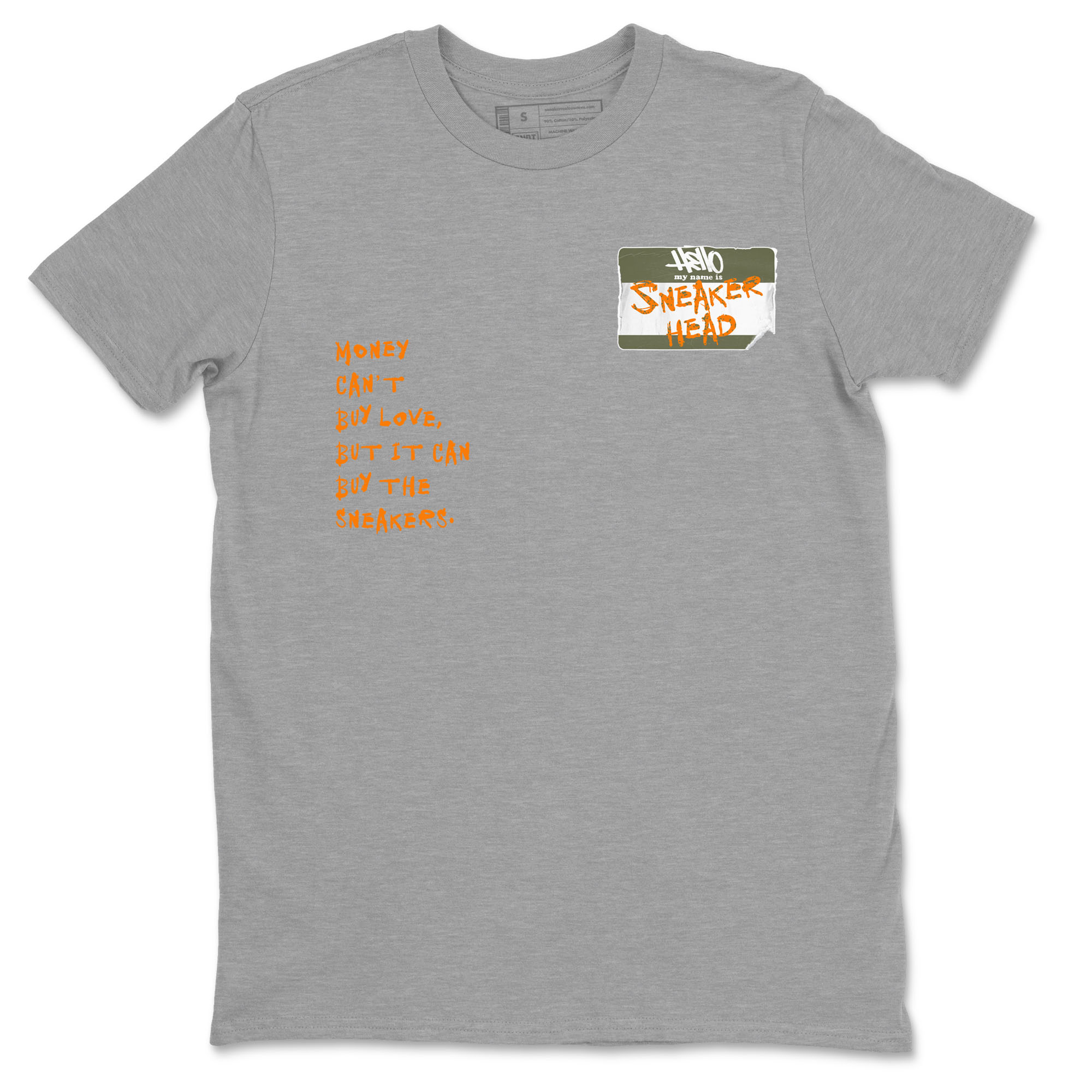 Air Jordan 5 Olive shirt to match jordans streetwear brand Sneakerhead Badge sneaker tees 5s Olive Drip Gear Zone unisex cotton Heather Grey 2 crew neck shirt