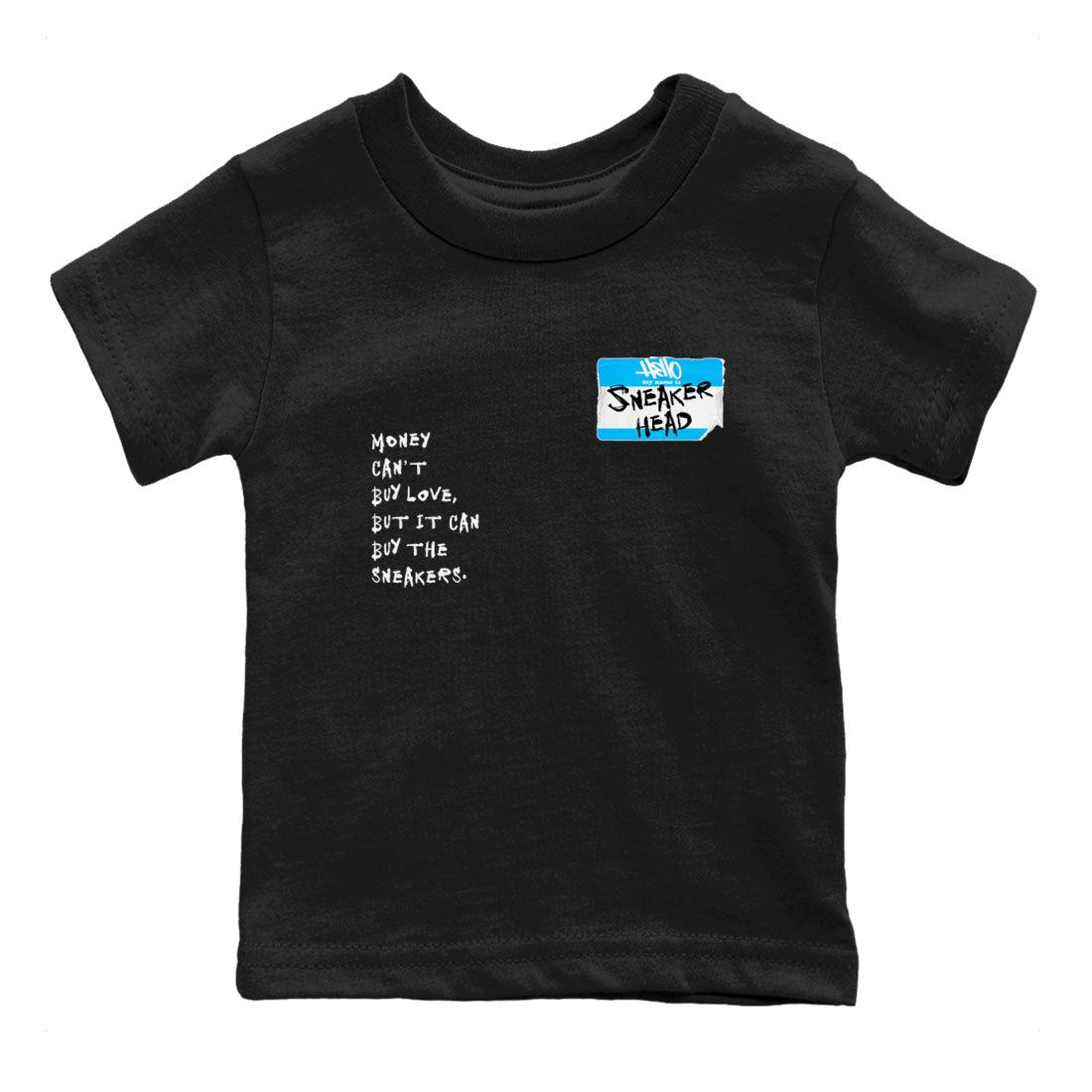 9s Powder Blue shirt to match jordans Sneakerhead Badge sneaker tees AJ9 Powder Blue Drip Gear Zone Streetwear baby toddler Black 2 cotton Shirt