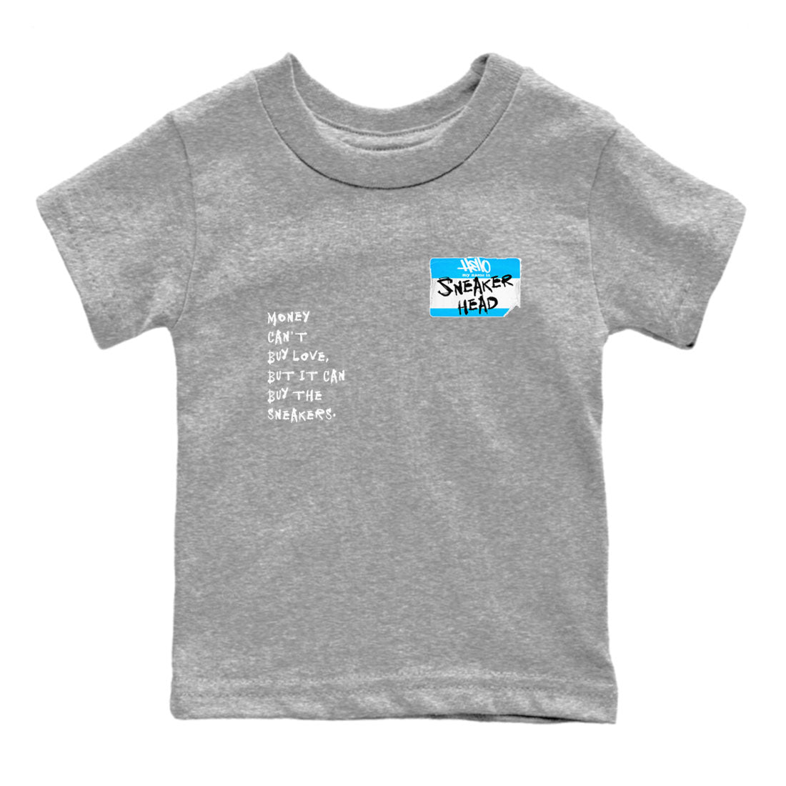 9s Powder Blue shirt to match jordans Sneakerhead Badge sneaker tees AJ9 Powder Blue Drip Gear Zone Streetwear baby toddler Heather Grey 2 cotton Shirt