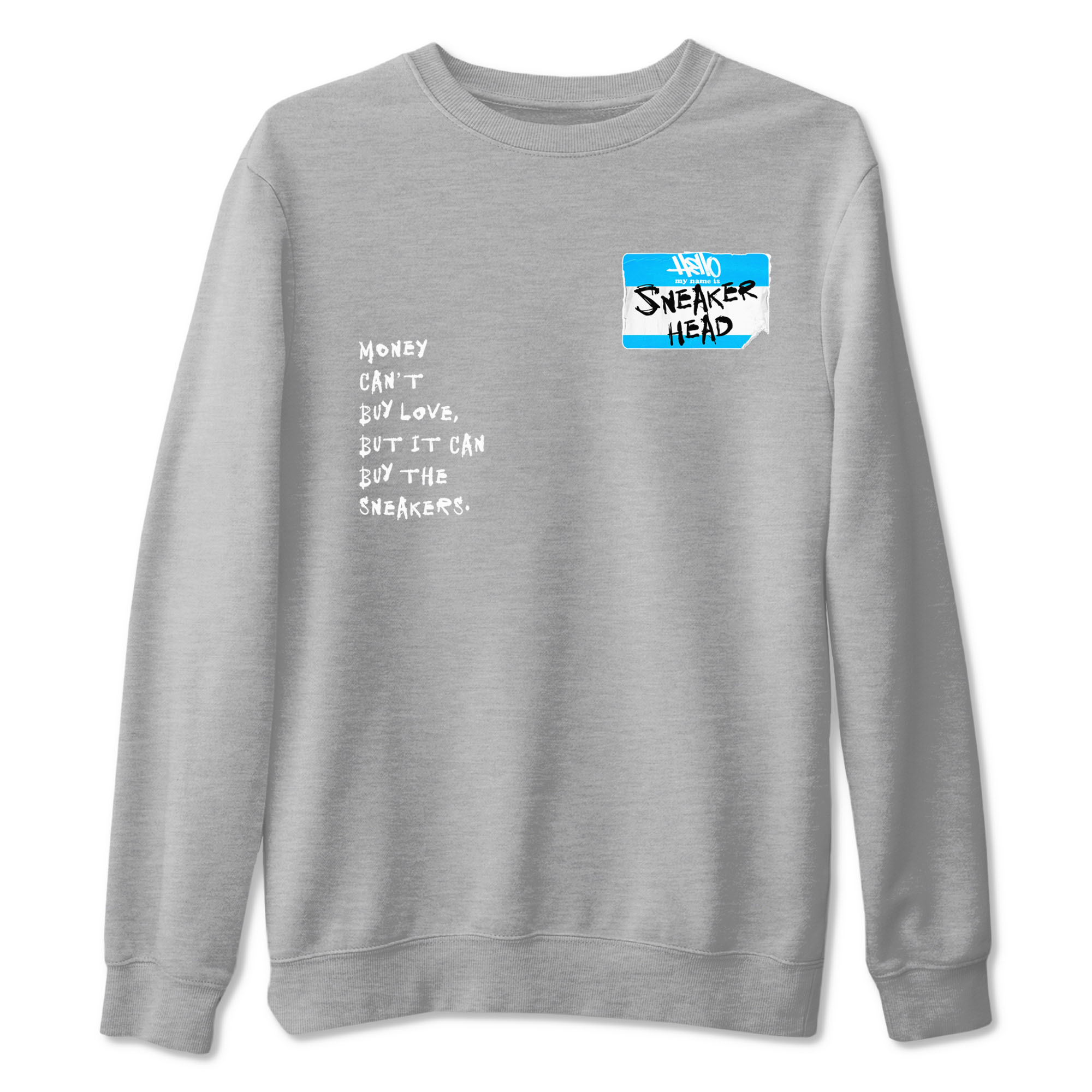 9s Powder Blue shirt to match jordans Sneakerhead Badge sneaker tees AJ9 Powder Blue Drip Gear Zone Streetwear unisex cotton Heather Grey 2 crew neck shirt