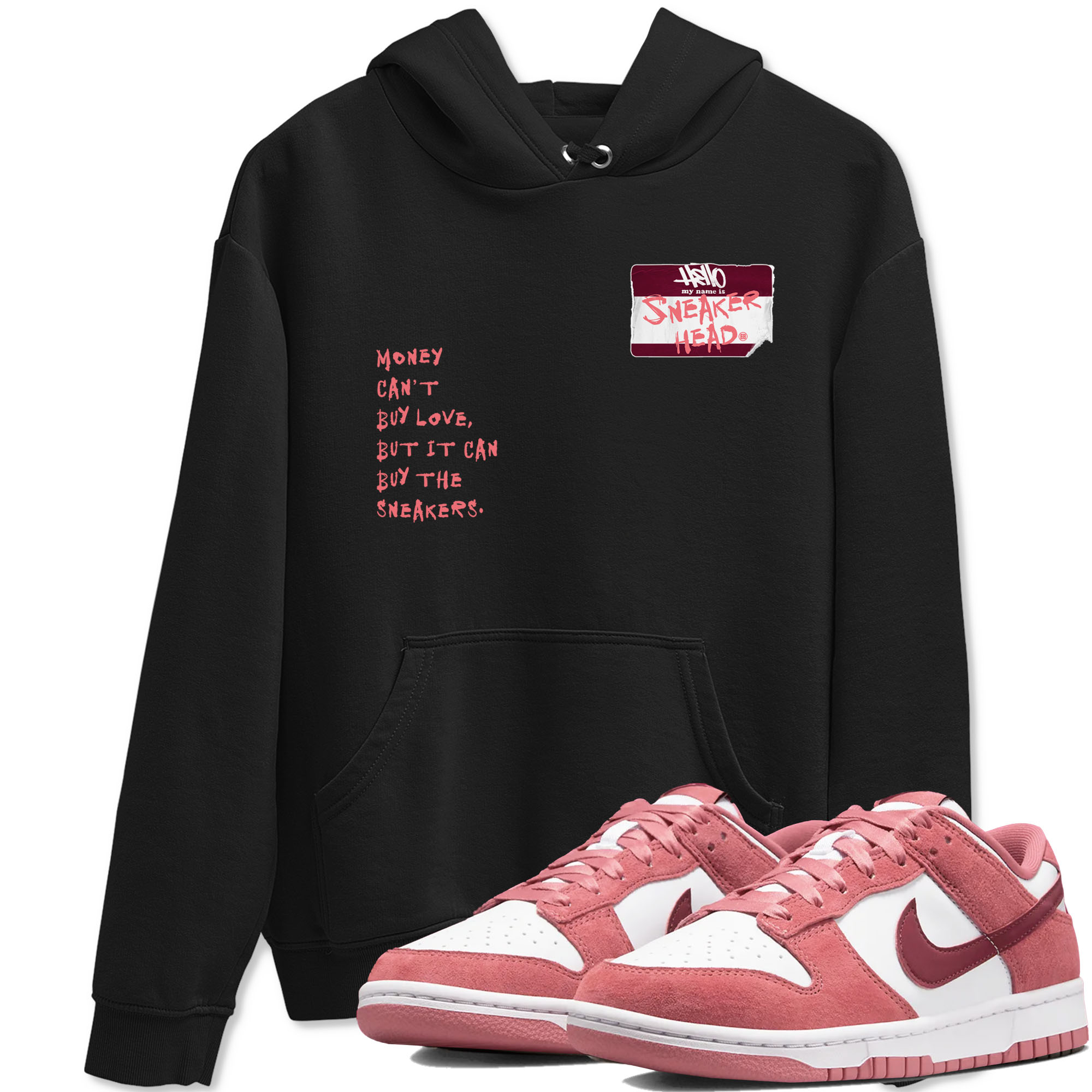 Dunk Valentine's Day shirt to match jordans Sneakerhead Badge sneaker tees Dunk Valentines Day Drip Gear Zone Streetwear unisex cotton Black 1 crew neck shirt