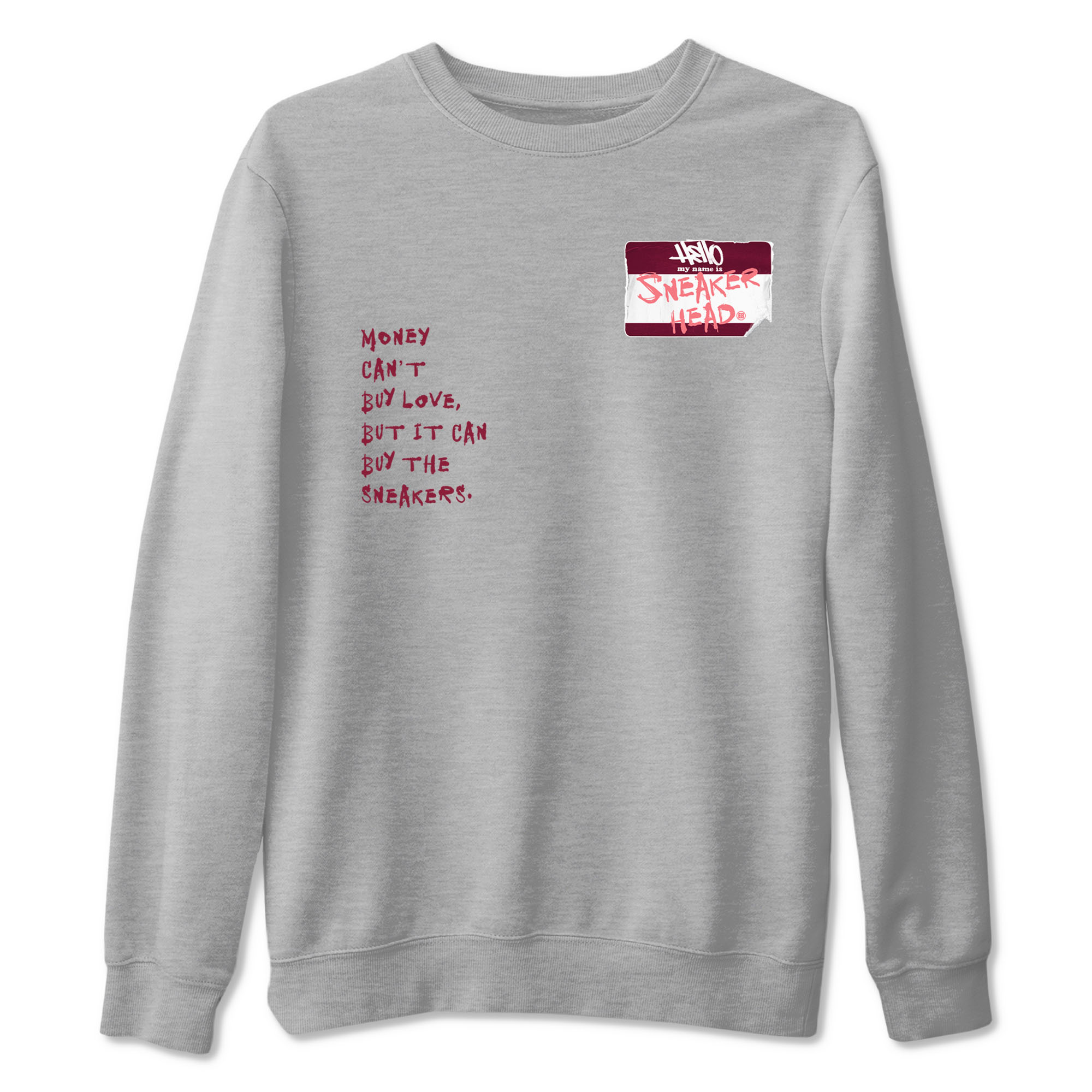 Dunk Valentine's Day shirt to match jordans Sneakerhead Badge sneaker tees Dunk Valentines Day Drip Gear Zone Streetwear unisex cotton Heather Grey 2 crew neck shirt