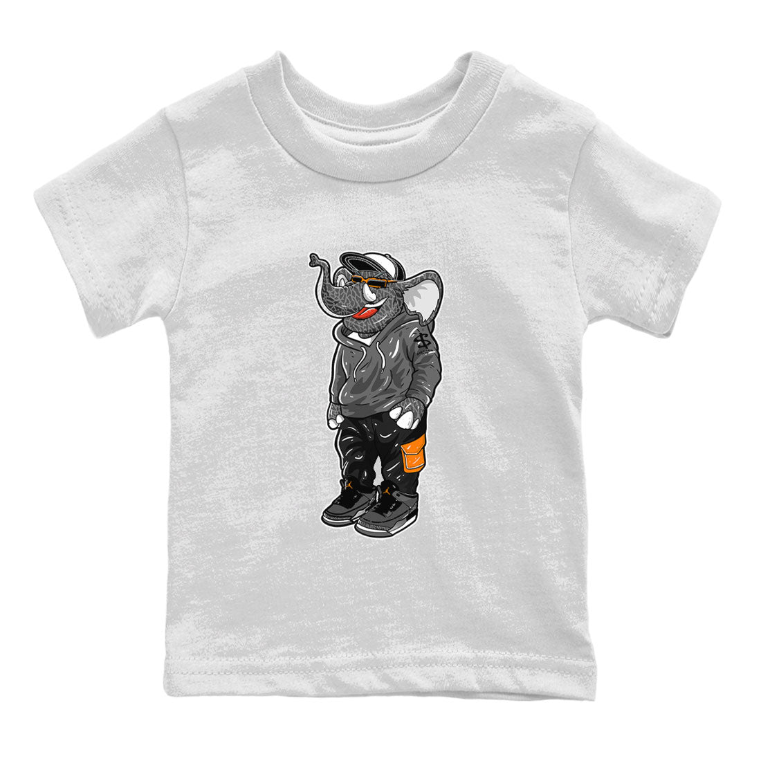 Air Jordan 3 Fear shirt to match jordans Sneakerhead Elephant sneaker matching t-shirt 3s Fear Drip Gear Zone Baby Toddler White 2 T-Shirt