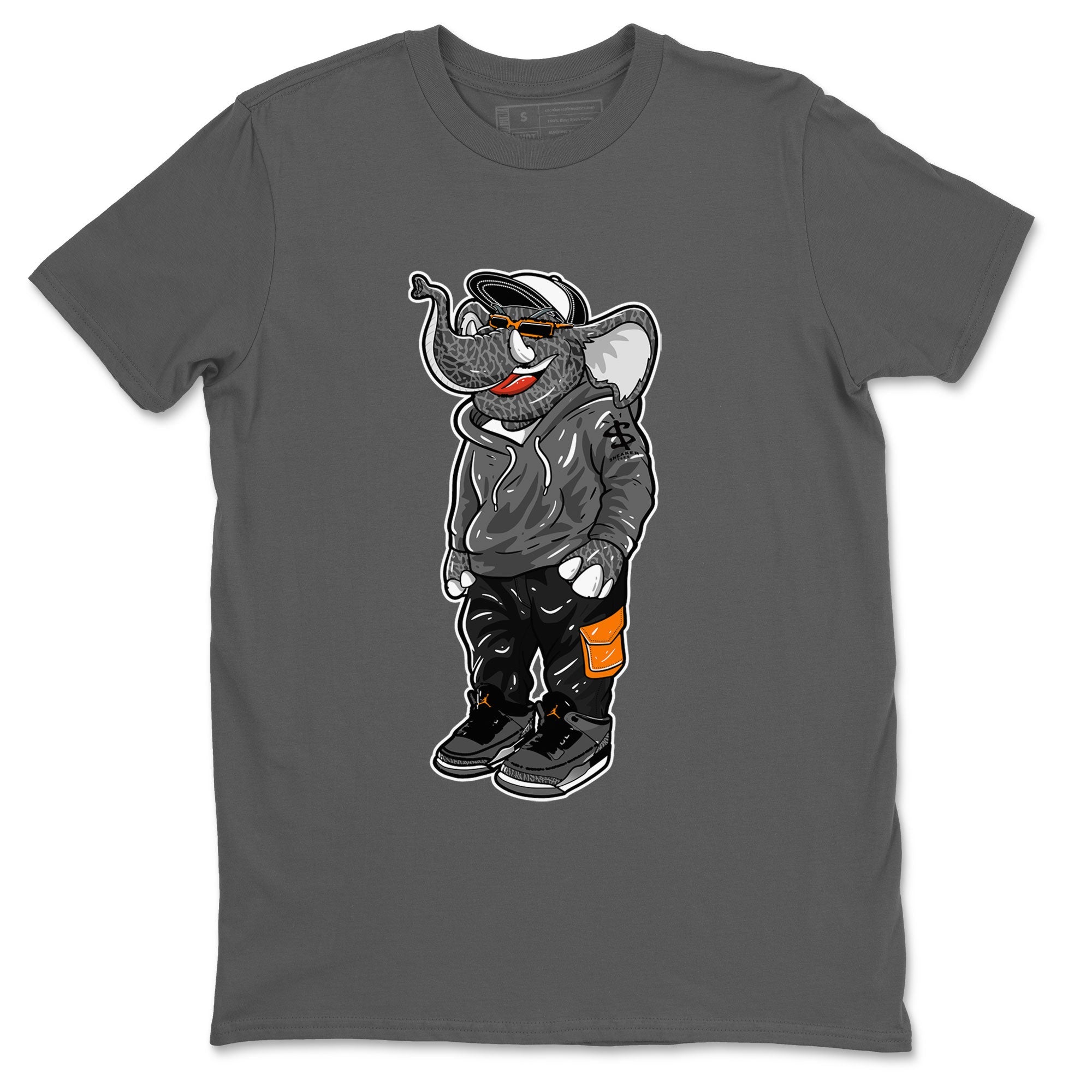 Air Jordan 3 Fear shirt to match jordans Sneakerhead Elephant sneaker matching t-shirt 3s Fear Drip Gear Zone Unisex Cool Grey 2 T-Shirt