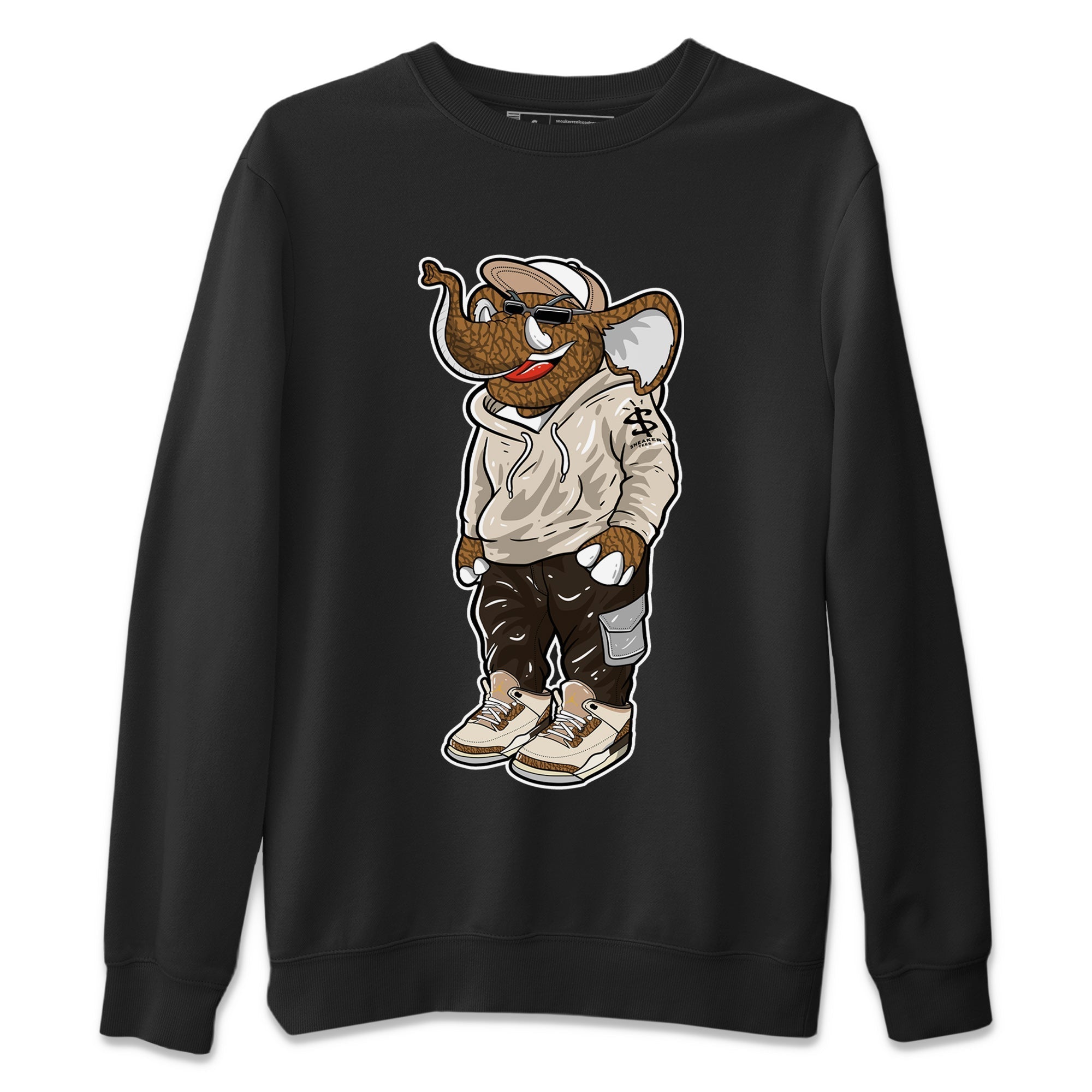 Air Jordan 3 Palomino Sneaker Match Tees Sneakerhead Elephant Streetwear Sneaker Shirt Jordan 3 Palomino Sneaker Release Tees Unisex Shirts Black 2
