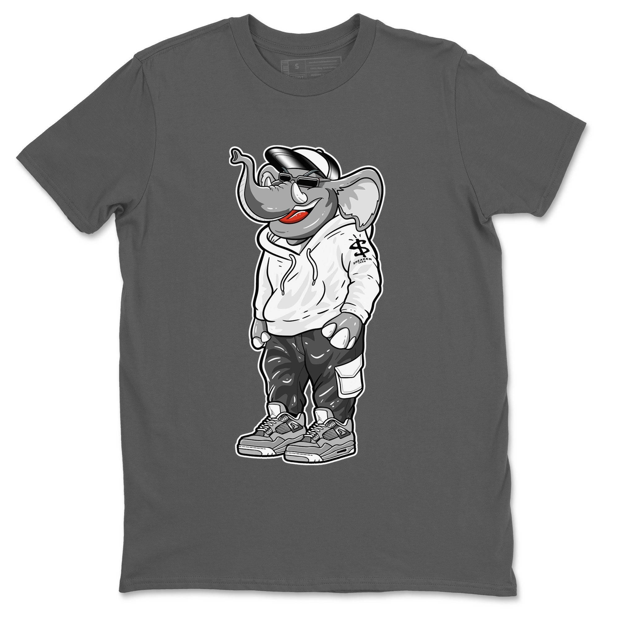 Air Jordan 4 Retro Frozen Moments shirt to match jordans Sneakerhead Elephant Streetwear Sneaker Shirt AJ4 Frozen Moments Drip Gear Zone Sneaker Matching Clothing Unisex Cool Grey 2 T-Shirt