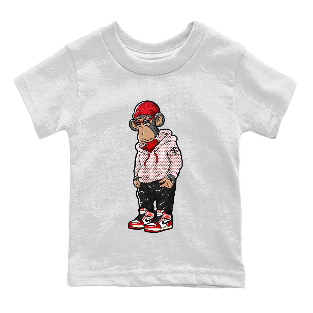 Air Jordan 1 Spider Man Sneaker Match Tees Sneakerhead Monkey Sneaker Release Tees Air Jordan 1 High OG x Spider Man Sneaker Release Tees Kids Shirts White 2
