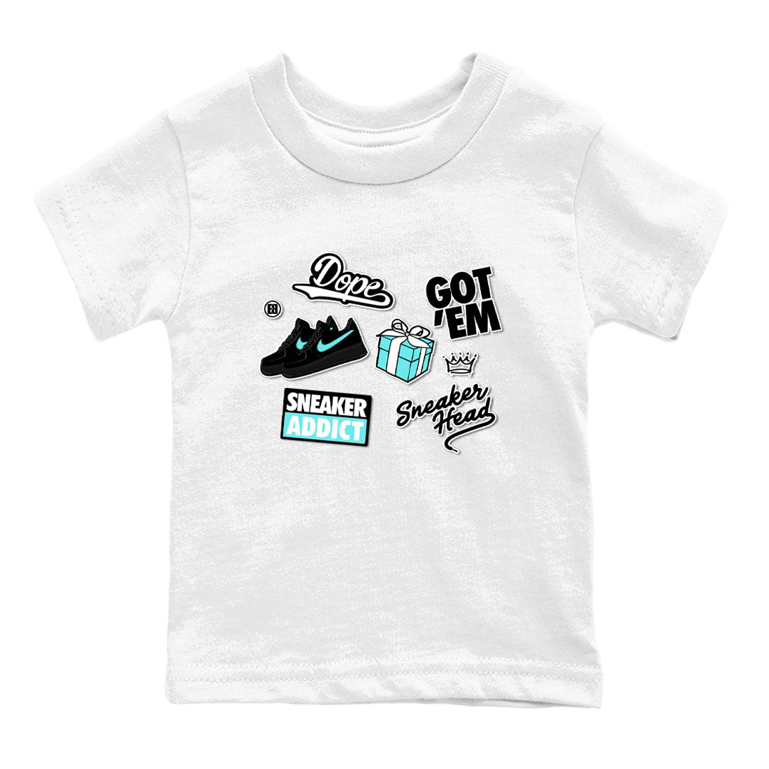 Air Force 1 x Tiffany shirt to match jordans Sneakerhead Sticker sneaker tees Air Force 1 Tiffany Drip Gear Zone baby toddler White 2 cotton Shirt