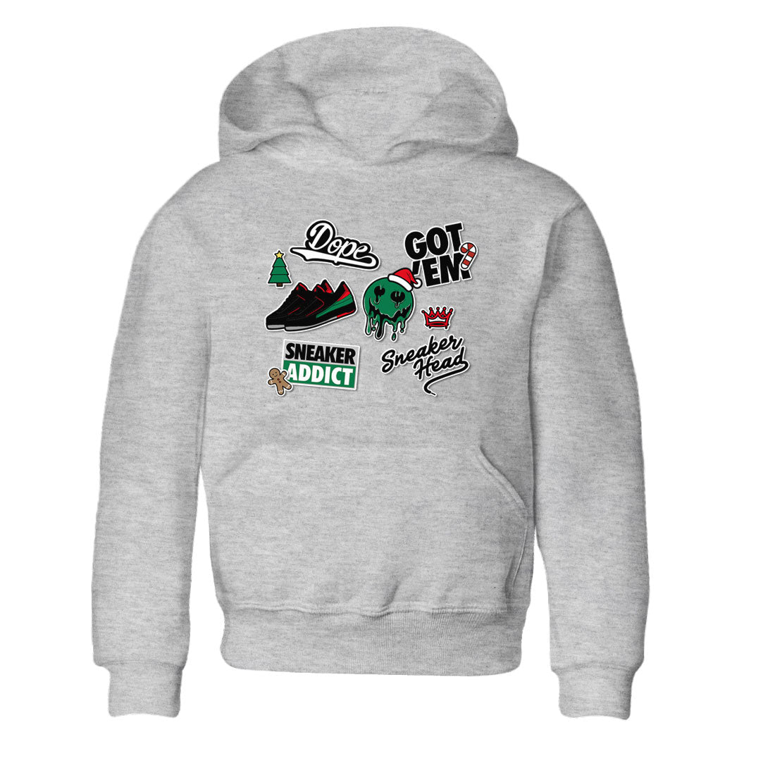 Air Jordan 2 Low Christmas shirt to match jordans Speicla Holiday Christmas Shirts Sneakerhead Sticker sneaker tees Air Jordan 2 Christmas Drip Gear Zone Sneaker Matching Shirt Baby Toddler Heather Grey 2 T-Shirt