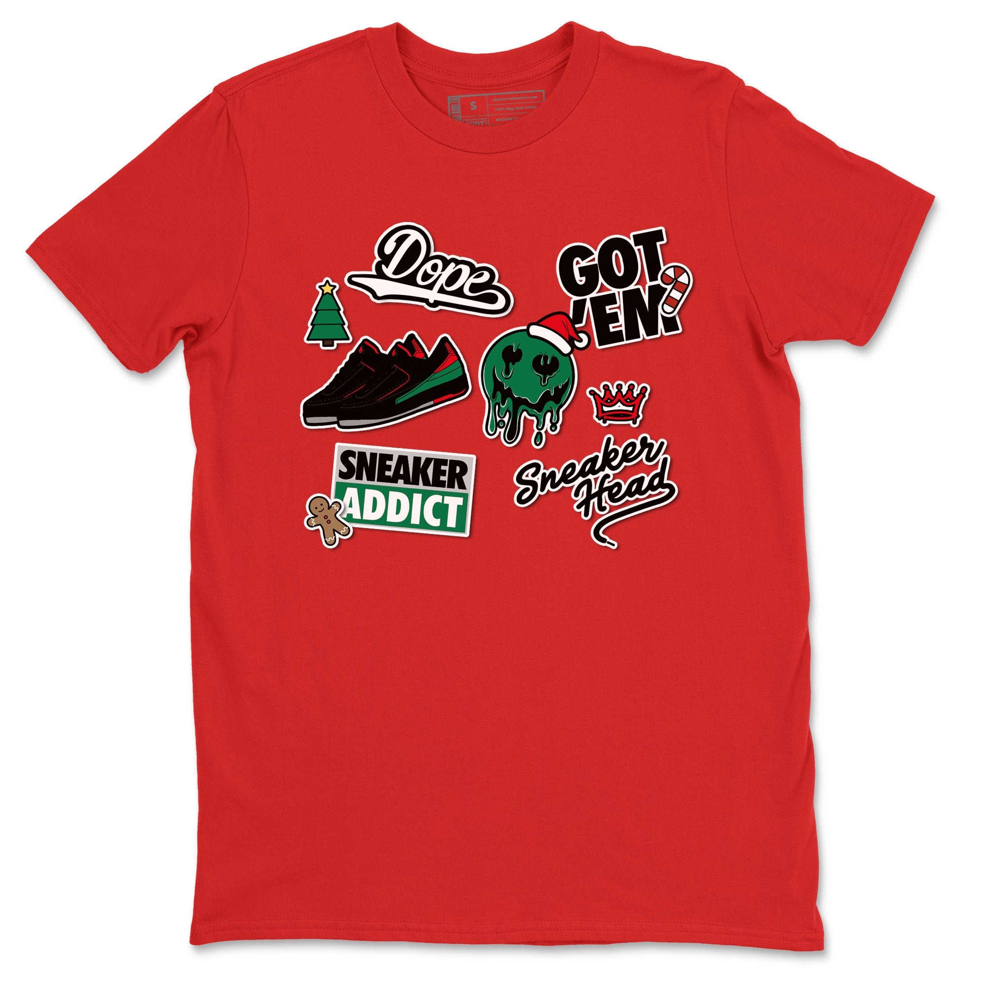 Air Jordan 2 Low Christmas shirt to match jordans Speicla Holiday Christmas Shirts Sneakerhead Sticker sneaker tees Air Jordan 2 Christmas Drip Gear Zone Sneaker Matching Shirt Unisex Red 2 T-Shirt
