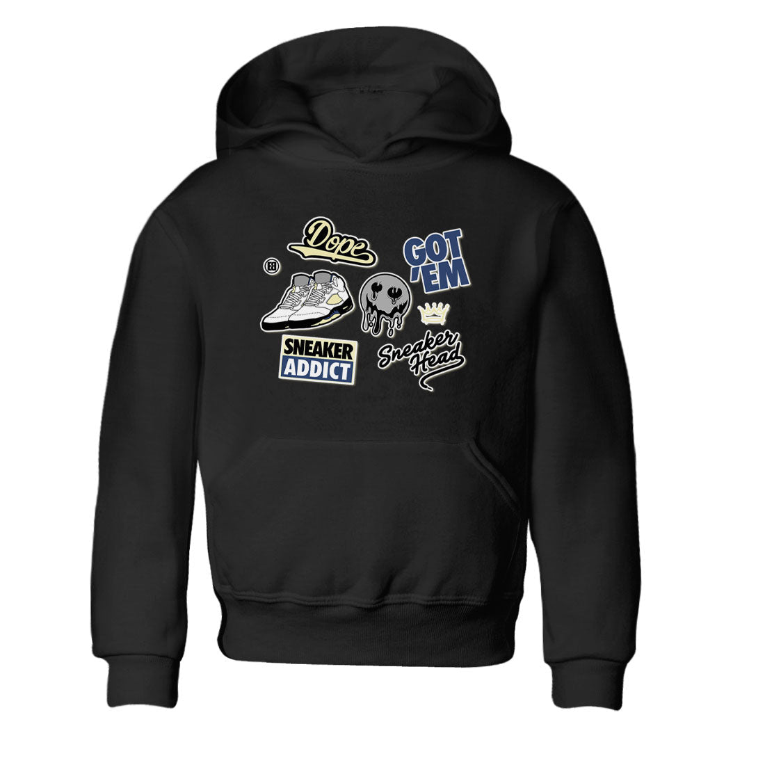 5s A Ma Maniere x Photon Dust shirt to match jordans Sneakerhead Sticker sneaker matching tees Air Jordan 5 x A Ma Maniere "Dawn" Drip Gear Zone Baby Toddler Black 2 T-Shirt