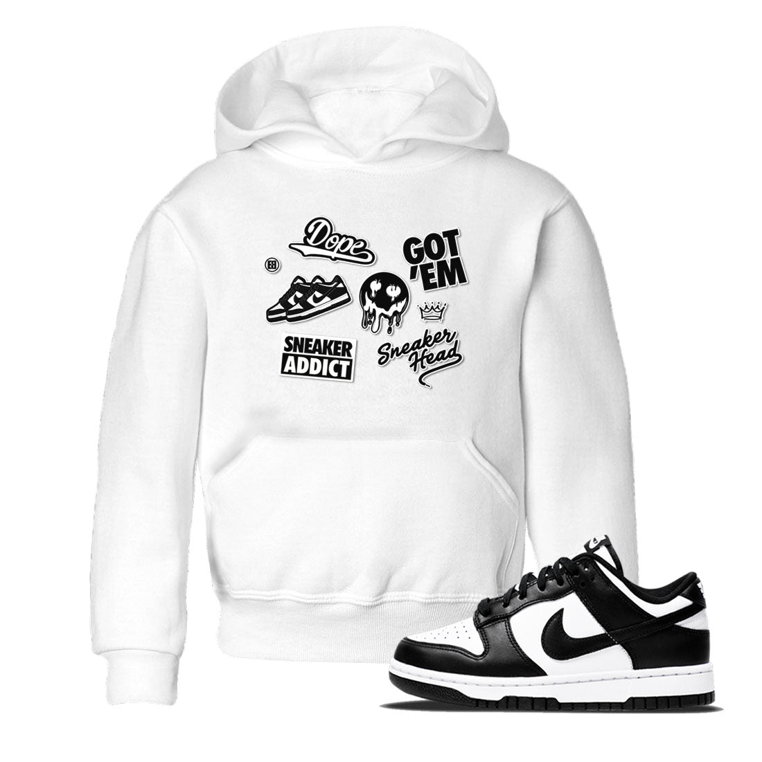 Dunk Low Panda shirt to match jordans Sneakerhead Sticker sneaker tees Dunk Panda Drip Gear Zone baby toddler White 1 cotton Shirt