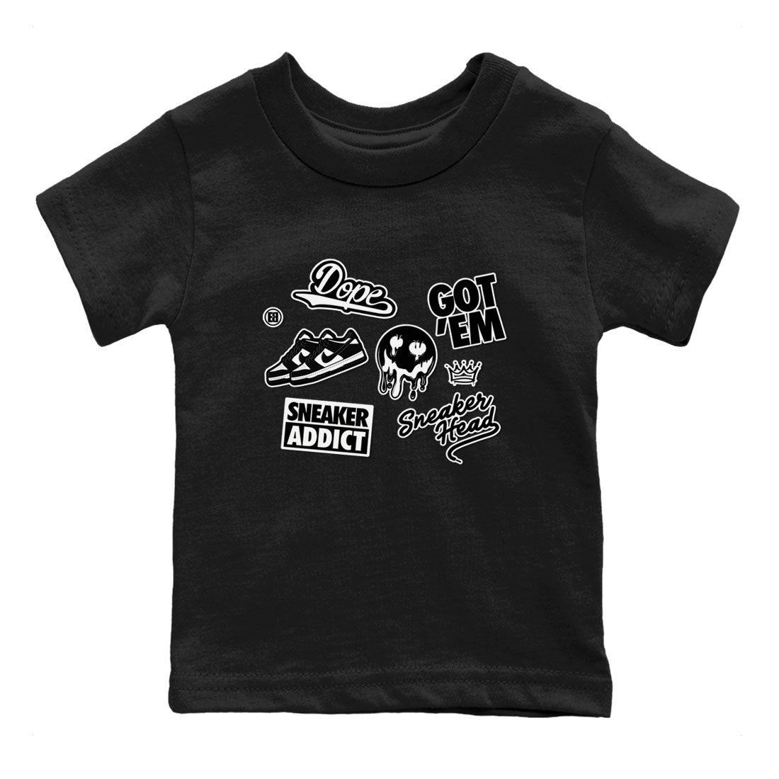Dunk Low Panda shirt to match jordans Sneakerhead Sticker sneaker tees Dunk Panda Drip Gear Zone baby toddler Black 2 cotton Shirt