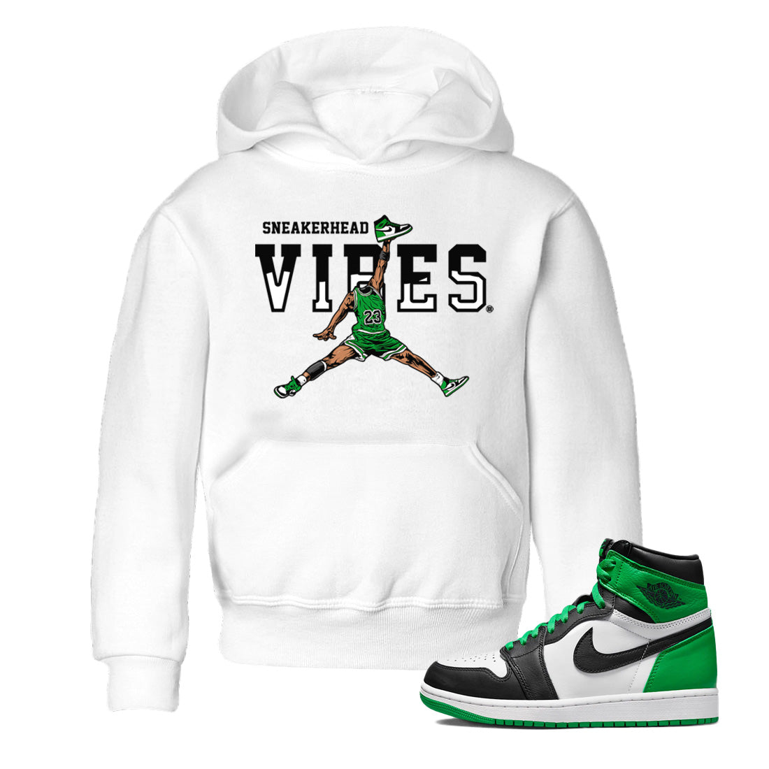 Air Jordan 1 Celtics Sneaker Match Tees Sneakerhead Vibes Streetwear Sneaker Shirt Air Jordan 1 Retro Celtics Sneaker Release Tees Kids Shirts White 1