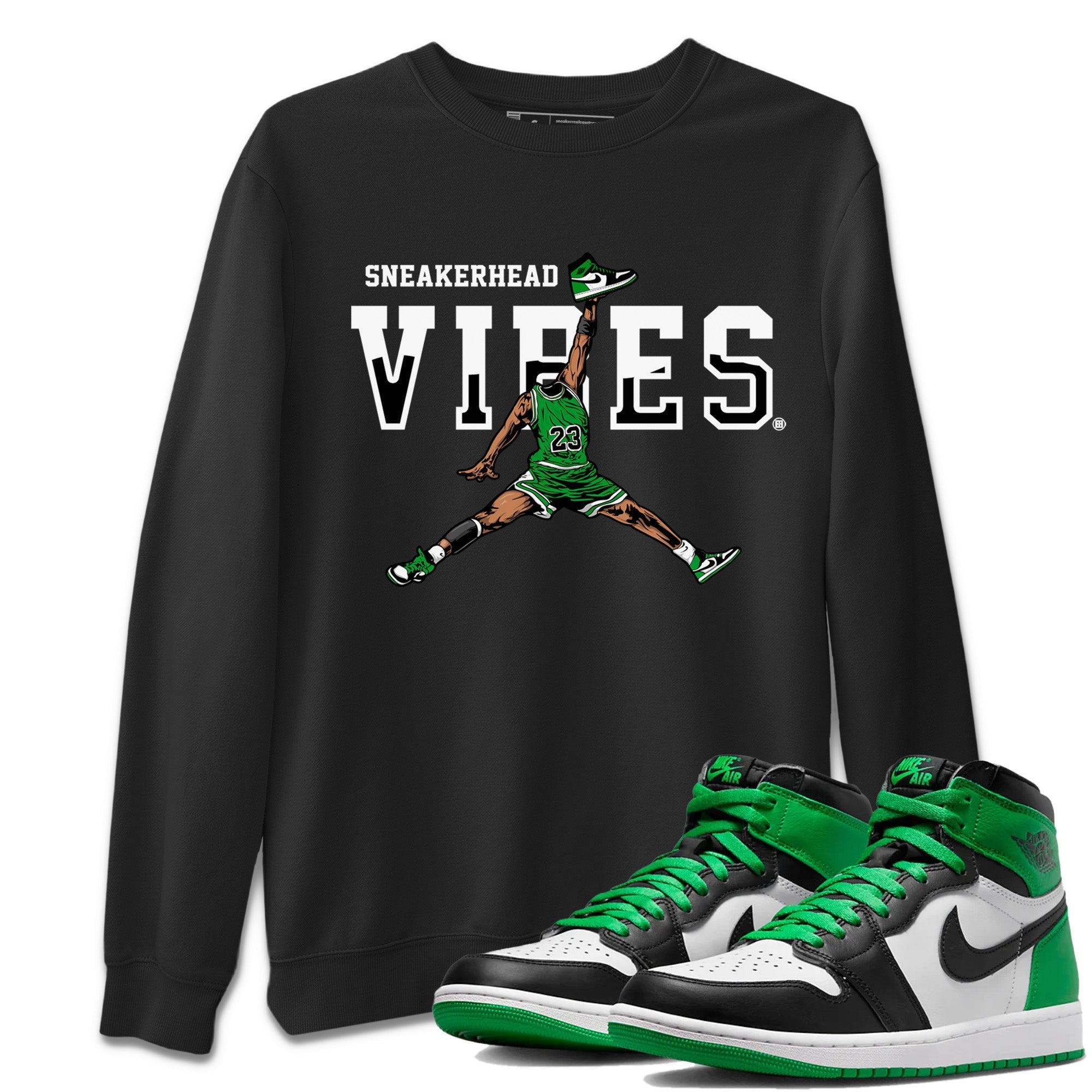 Air Jordan 1 Celtics Sneaker Match Tees Sneakerhead Vibes Streetwear Sneaker Shirt Air Jordan 1 Retro Celtics Sneaker Release Tees Unisex Shirts Black 1