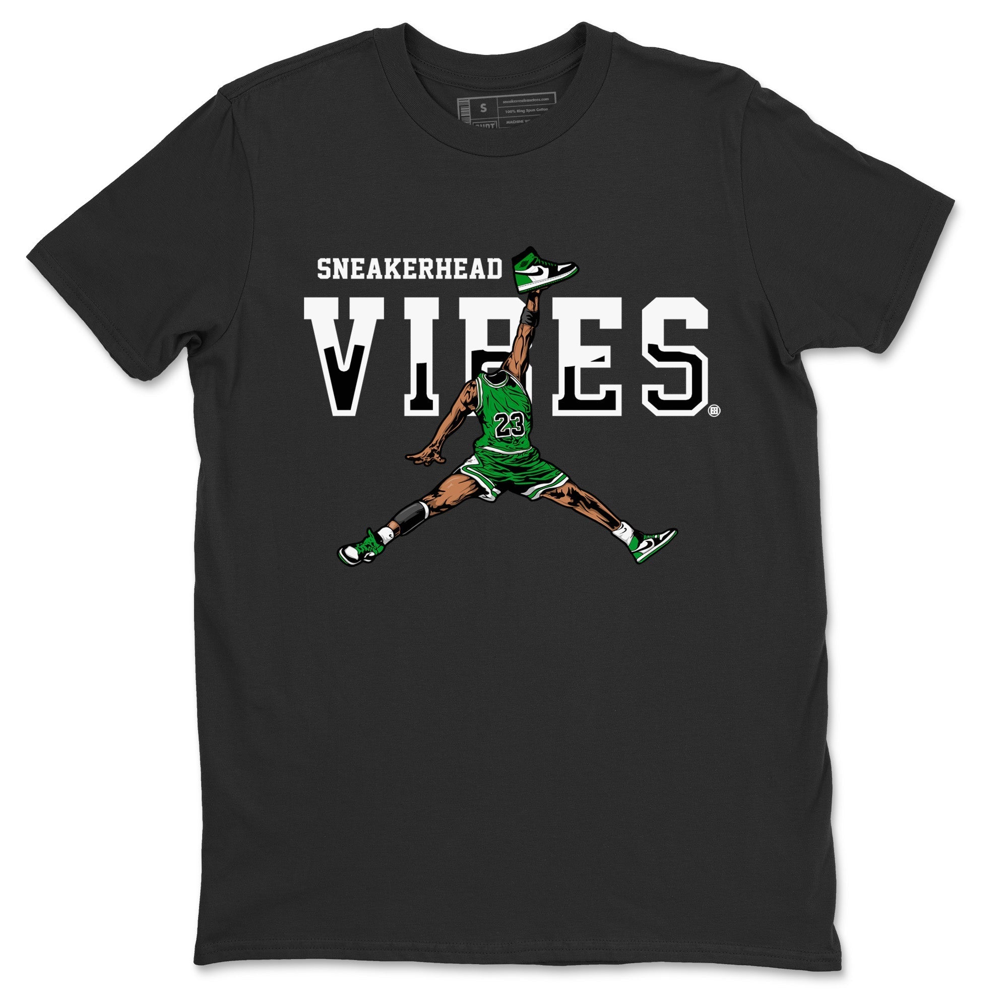 Air Jordan 1 Celtics Sneaker Match Tees Sneakerhead Vibes Streetwear Sneaker Shirt Air Jordan 1 Retro Celtics Sneaker Release Tees Unisex Shirts Black 2
