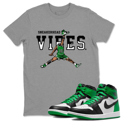 Air Jordan 1 Celtics Sneakerhead Vibes Crew Neck Streetwear Sneaker Shirt Air Jordan 1 Retro Celtics Sneaker T-Shirts Size Chart