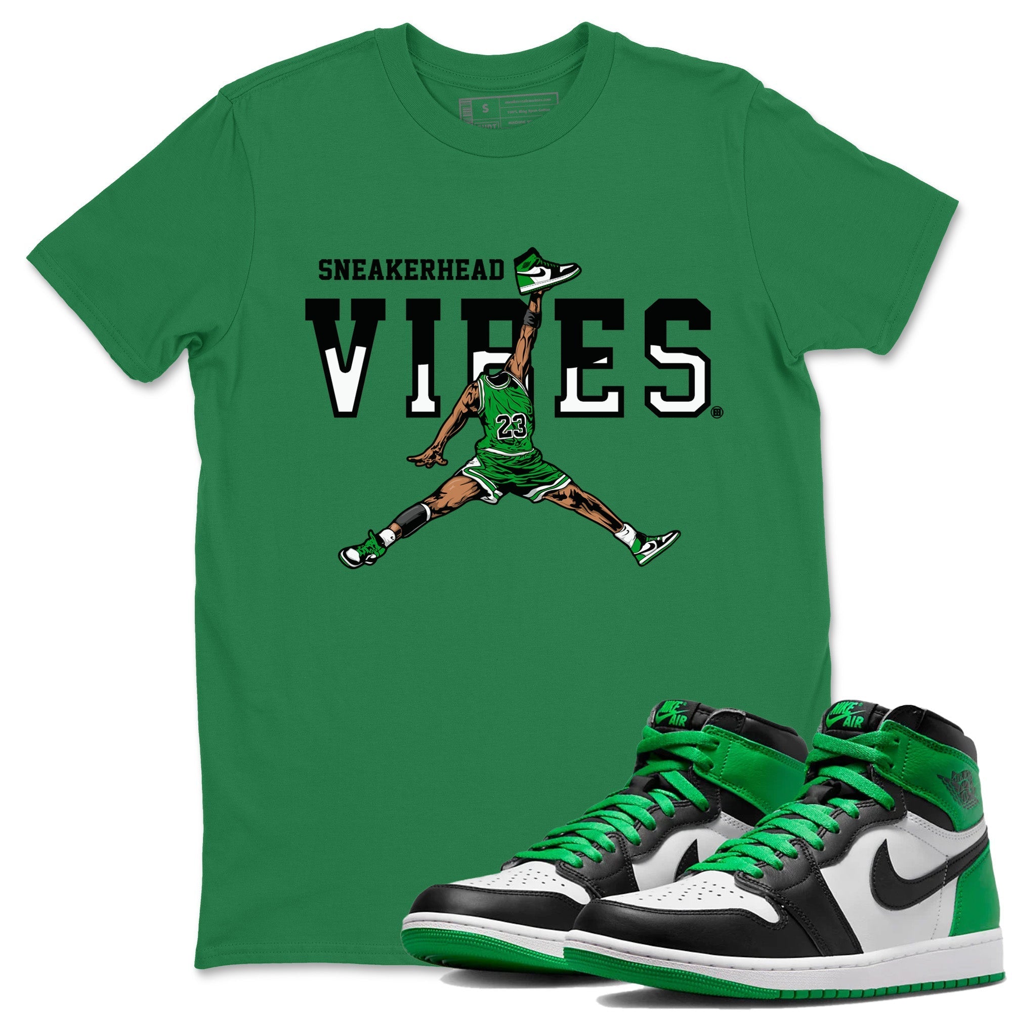 Air Jordan 1 Celtics Sneakerhead Vibes Crew Neck Streetwear Sneaker Shirt Air Jordan 1 Retro Celtics Sneaker T-Shirts Washing and Care Tip