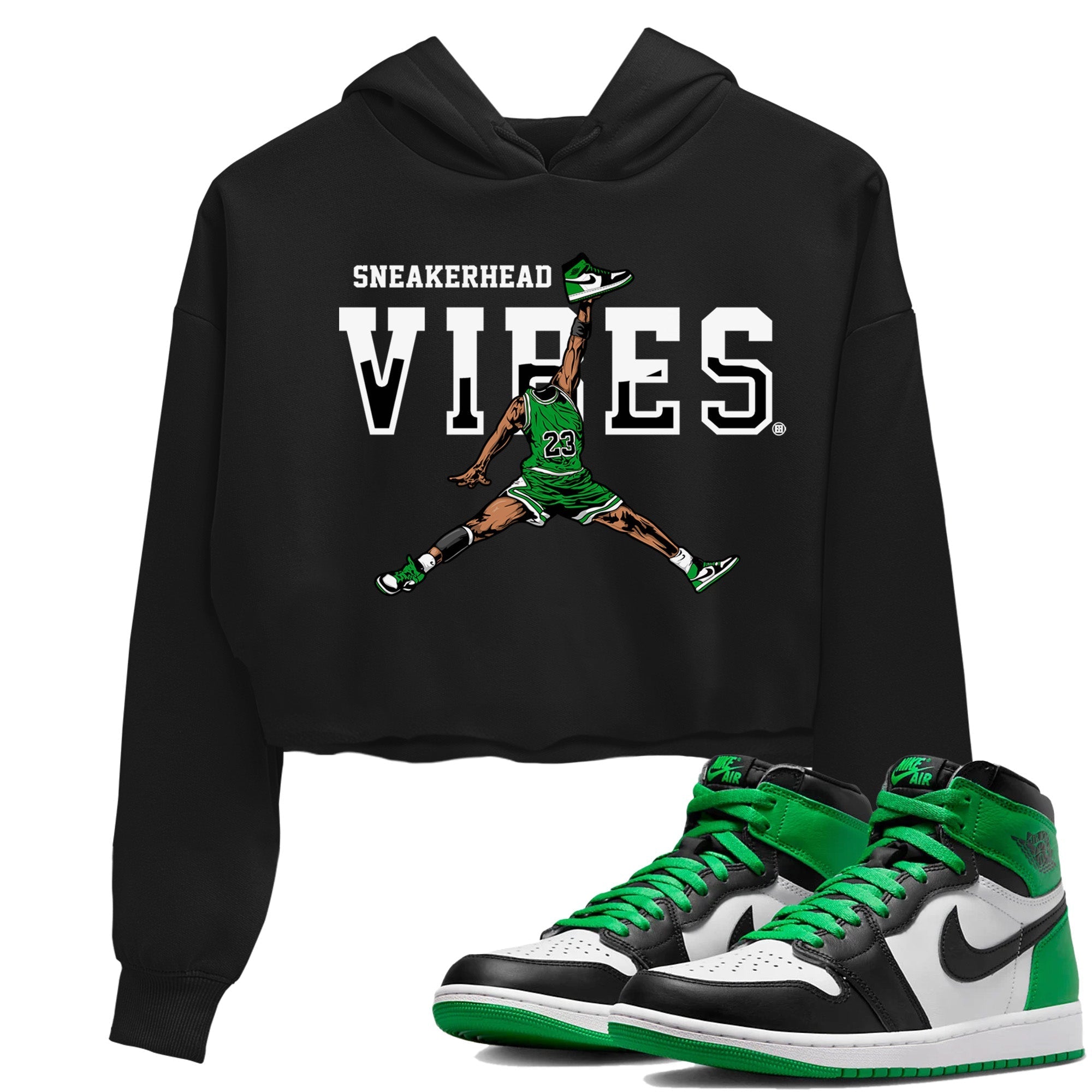 Air Jordan 1 Celtics Sneaker Match Tees Sneakerhead Vibes Streetwear Sneaker Shirt Air Jordan 1 Retro Celtics Sneaker Release Tees Women's Shirts Black 1