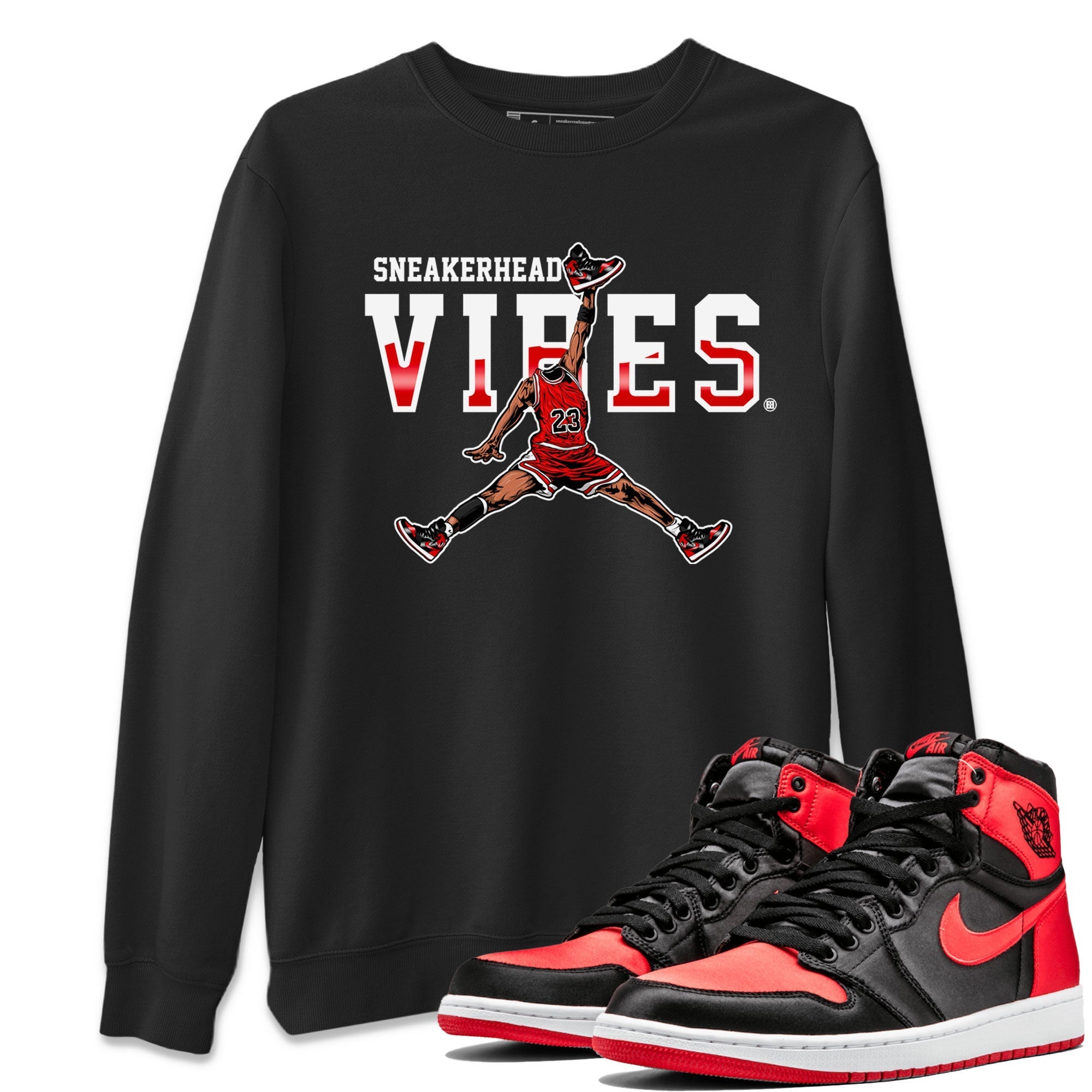 Air Jordan 1 Satin Bred shirt to match jordans Sneakerhead Vibes Streetwear Sneaker Shirt Air Jordan 1 Retro Satin Bred Drip Gear Zone Sneaker Matching Clothing Unisex Black 2 T-Shirt