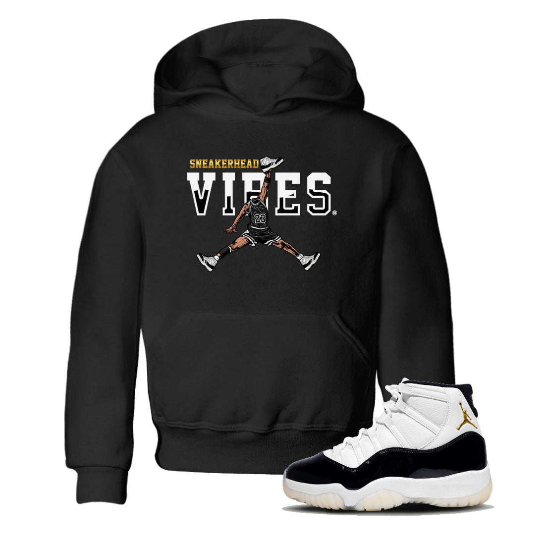 AJ11 Gratitude sneaker shirt to match jordans Sneakerhead Vibes sneaker tees Air Jordan 11 Gratitude Drip Gear Zone Baby Toddler Black 1 T-Shirt