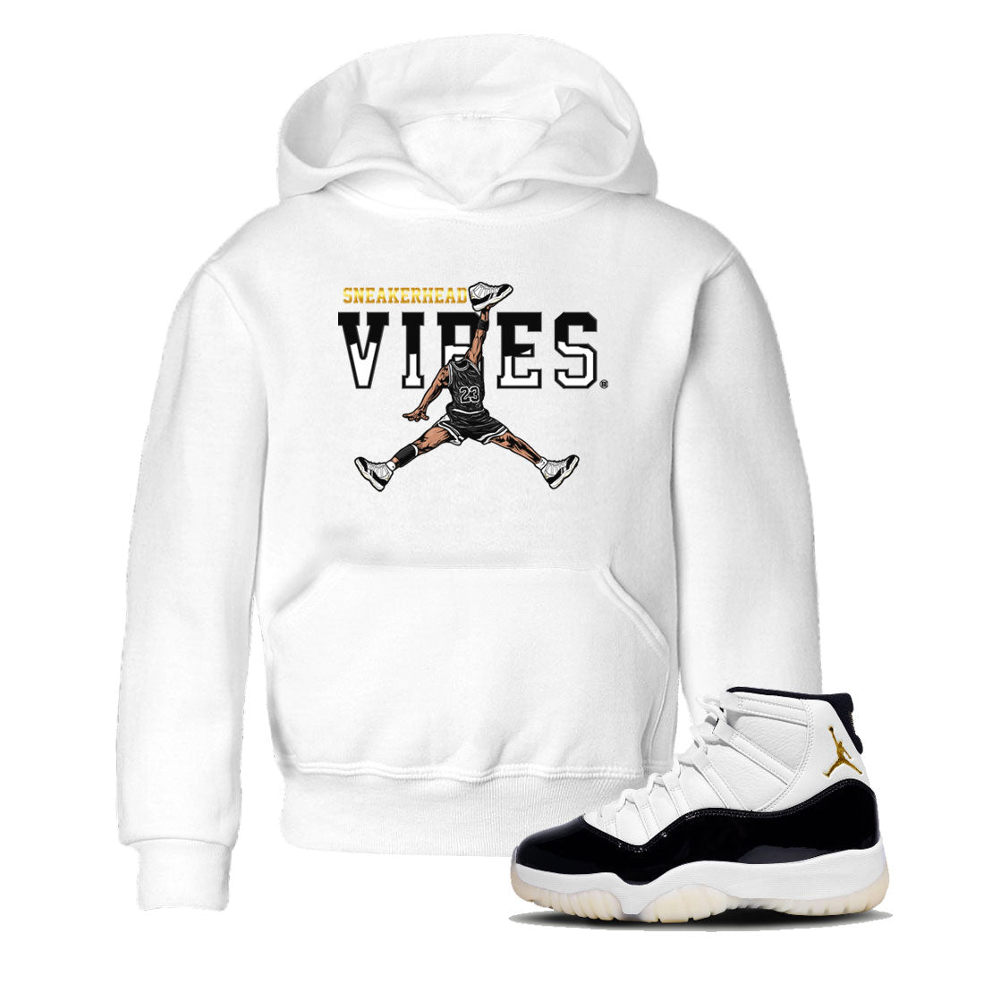 AJ11 Gratitude sneaker shirt to match jordans Sneakerhead Vibes sneaker tees Air Jordan 11 Gratitude Drip Gear Zone Baby Toddler White 1 T-Shirt