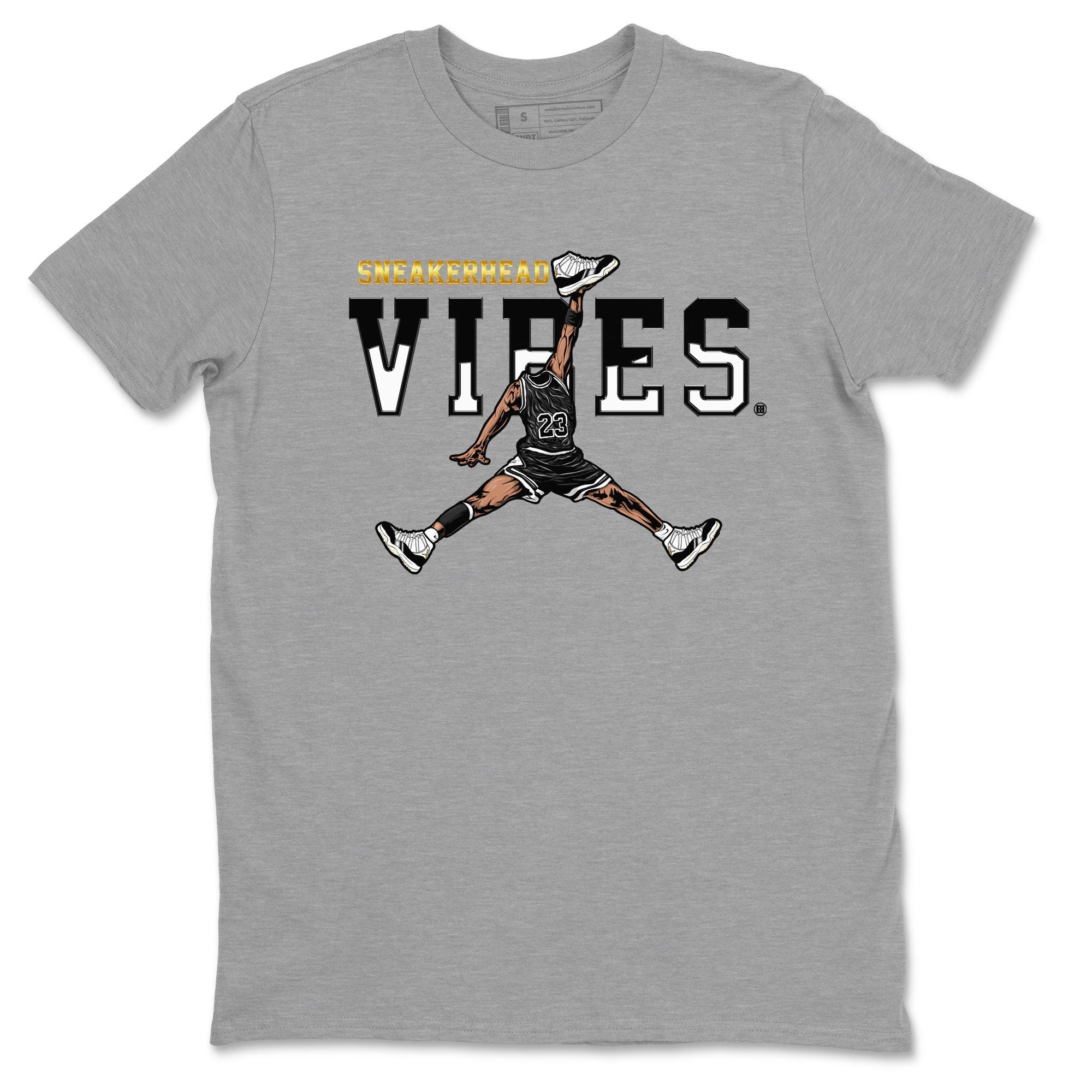 AJ11 Gratitude sneaker shirt to match jordans Sneakerhead Vibes sneaker tees Air Jordan 11 Gratitude Drip Gear Zone Crew Neck unisex crew neck cotton Sneaker T-Shirt Heather Grey 2 T-Shirt