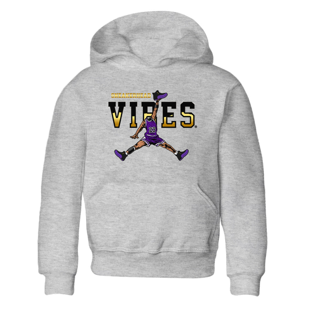 Air Jordan 12 Field Purple Sneaker Match Tees Sneakerhead Vibes Streetwear Sneaker Shirt AJ12 Field Purple Sneaker Release Tees Kids Shirts Heather Grey 2