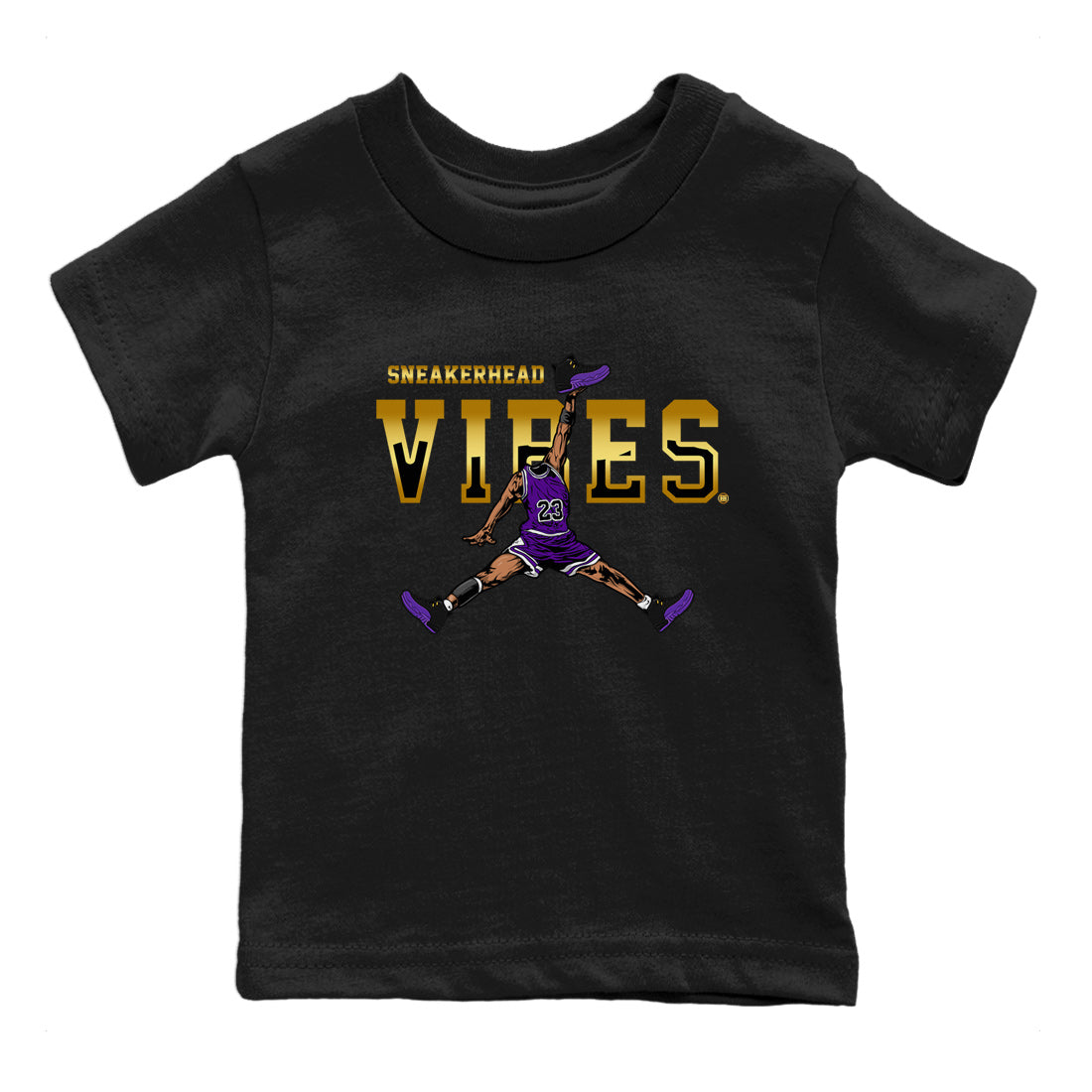 Air Jordan 12 Field Purple Sneaker Match Tees Sneakerhead Vibes Streetwear Sneaker Shirt AJ12 Field Purple Sneaker Release Tees Kids Shirts Black 1