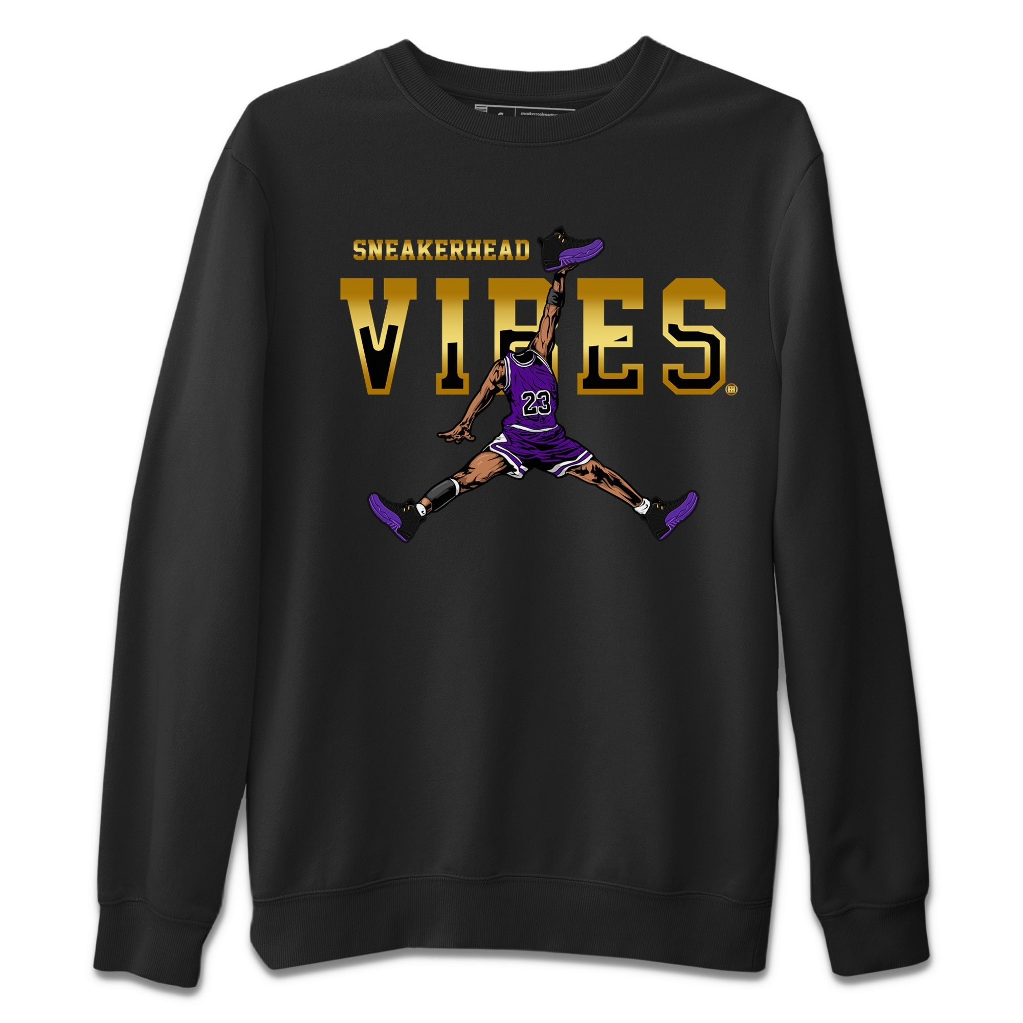 Air Jordan 12 Field Purple Sneaker Match Tees Sneakerhead Vibes Streetwear Sneaker Shirt AJ12 Field Purple Sneaker Release Tees Unisex Shirts Black 2