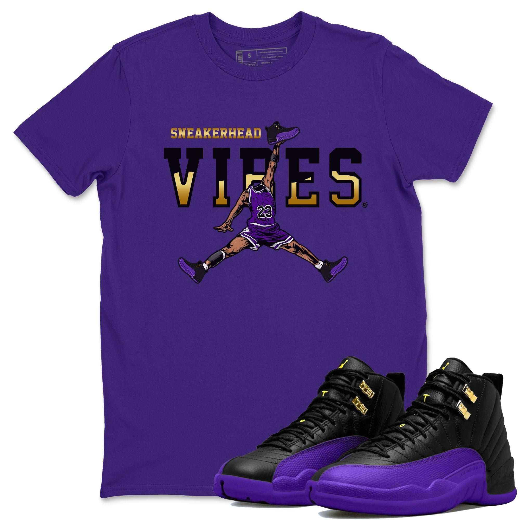 Air Jordan 12 Field Purple Sneaker Match Tees Sneakerhead Vibes Streetwear Sneaker Shirt AJ12 Field Purple Sneaker Release Tees Unisex Shirts Purple 1