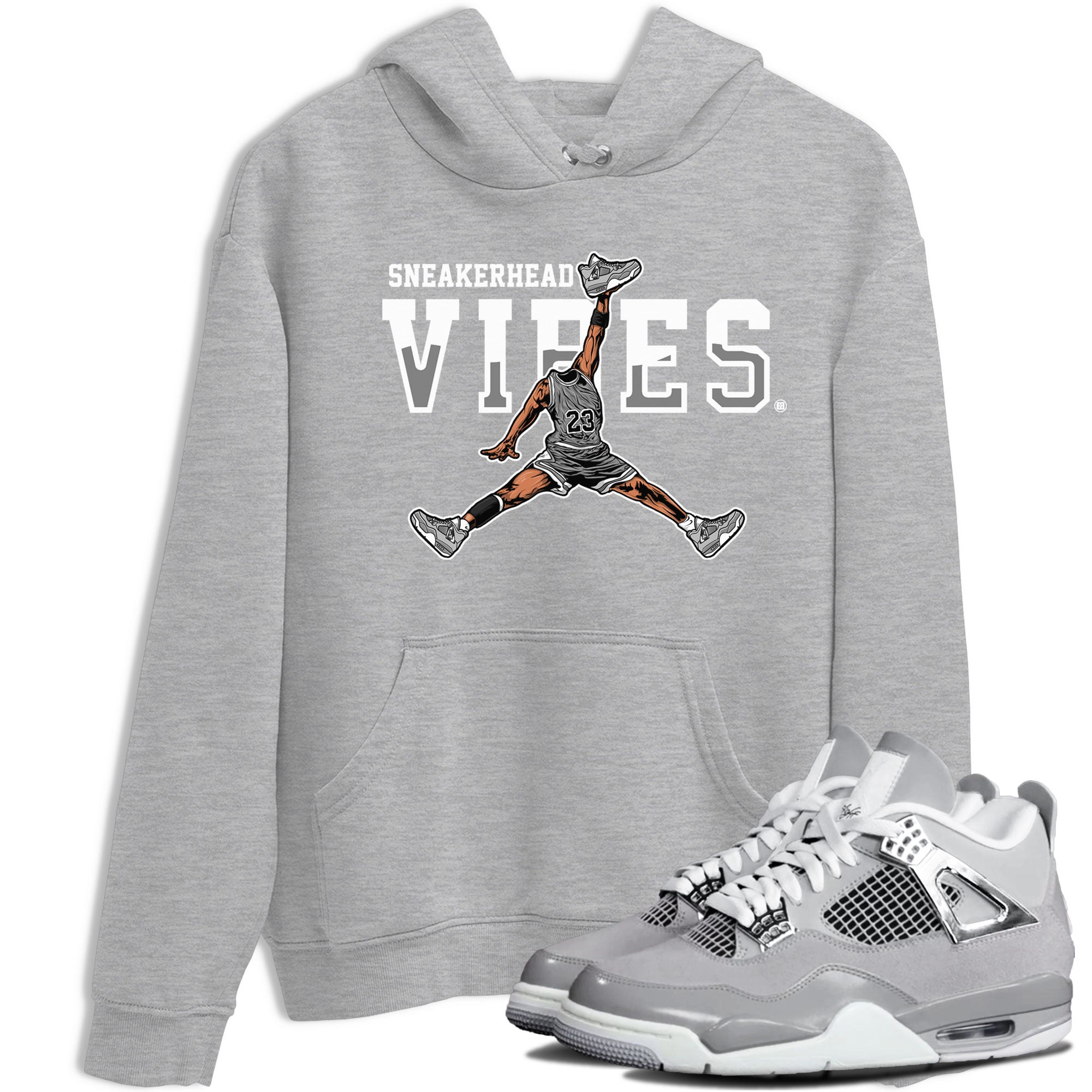 Air Jordan 4 Retro Frozen Moments shirt to match jordans Sneakerhead Vibes Streetwear Sneaker Shirt Air Jordan 4 Frozen Moments Drip Gear Zone Sneaker Matching Clothing Unisex Heather Grey 1 T-Shirt