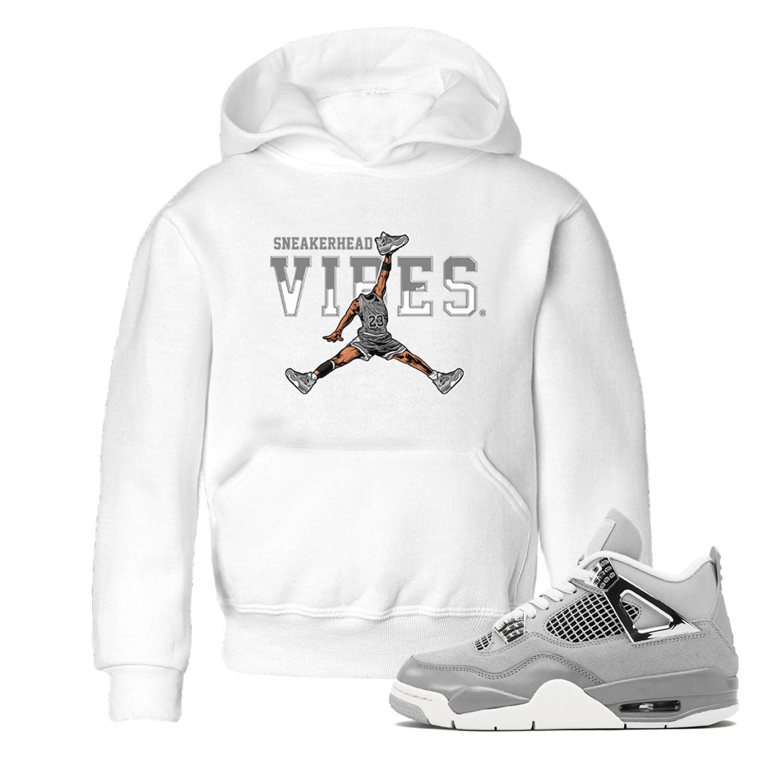 Air Jordan 4 Retro Frozen Moments shirt to match jordans Sneakerhead Vibes Streetwear Sneaker Shirt Air Jordan 4 Frozen Moments Drip Gear Zone Sneaker Matching Clothing Baby Toddler White 1 T-Shirt