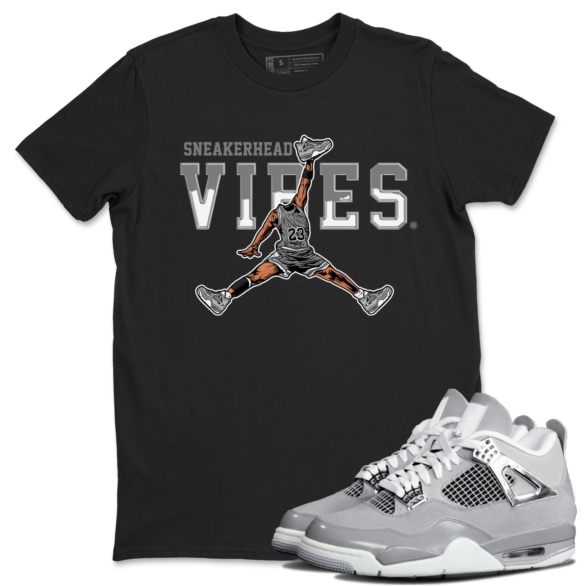 Air Jordan 4 Retro Frozen Moments shirt to match jordans Sneakerhead Vibes Streetwear Sneaker Shirt Air Jordan 4 Frozen Moments Drip Gear Zone Sneaker Matching Clothing Unisex Black 1 T-Shirt