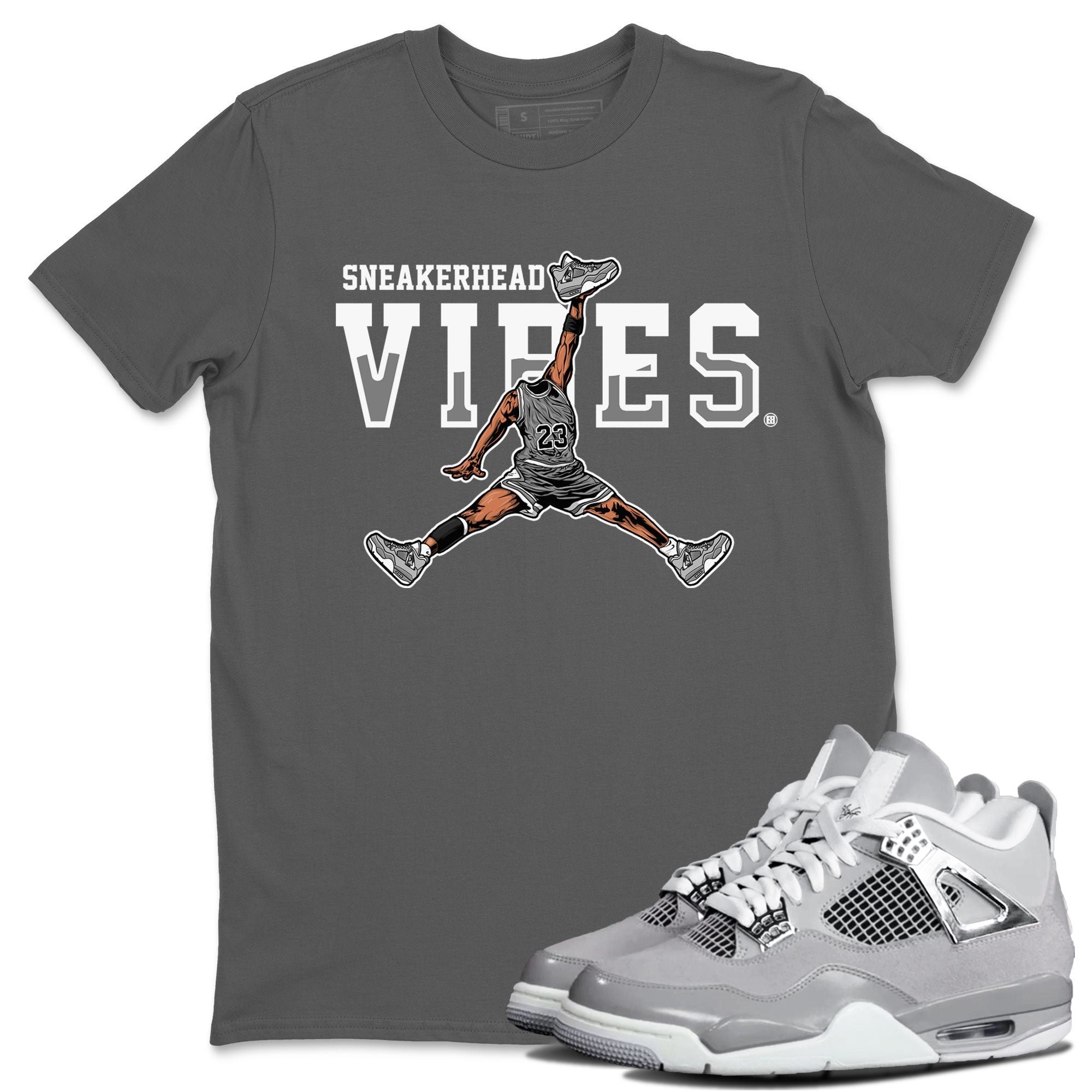 Air Jordan 4 Retro Frozen Moments shirt to match jordans Sneakerhead Vibes Streetwear Sneaker Shirt Air Jordan 4 Frozen Moments Drip Gear Zone Sneaker Matching Clothing Unisex Cool Grey 1 T-Shirt