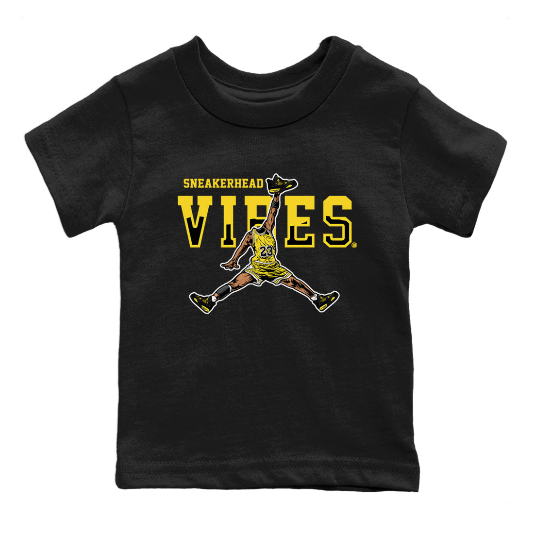 Air Jordan 4 Thunder Sneaker Match Tees Sneakerhead Vibes Streetwear Sneaker Shirt Air Jordan 4 Retro Thunder Sneaker Release Tees Kids Shirts Black 2