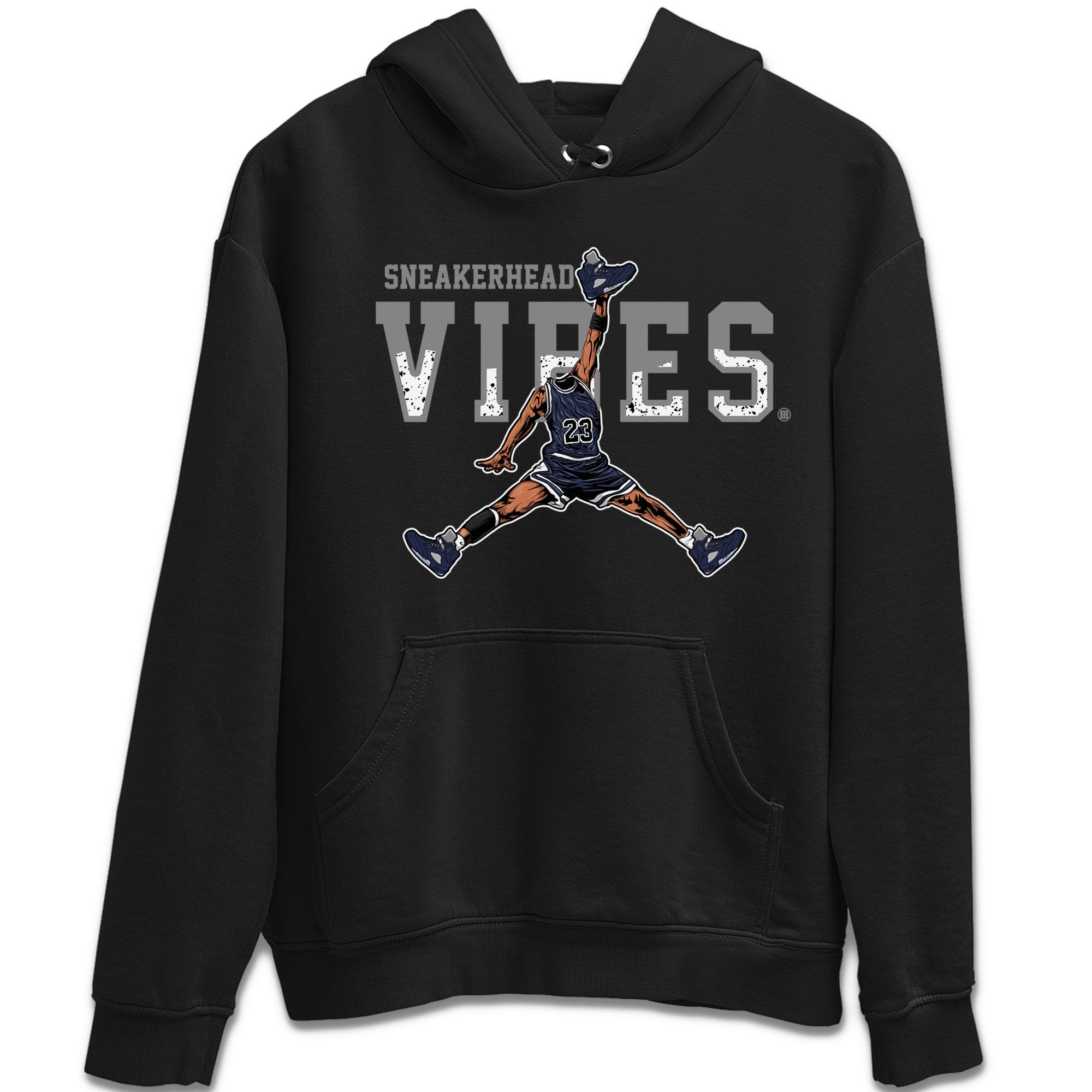 Georgetown 5s shirt to match jordans Sneakerhead Vibes Streetwear Sneaker Shirt Air Jordan 5 Retro Georgetown Drip Gear Zone Sneaker Matching Clothing Unisex Black 2 T-Shirt