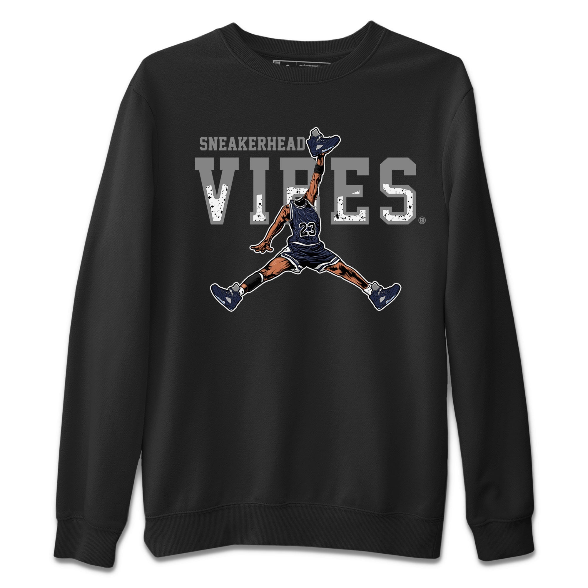 Georgetown 5s shirt to match jordans Sneakerhead Vibes Streetwear Sneaker Shirt Air Jordan 5 Retro Georgetown Drip Gear Zone Sneaker Matching Clothing Unisex Black 2 T-Shirt