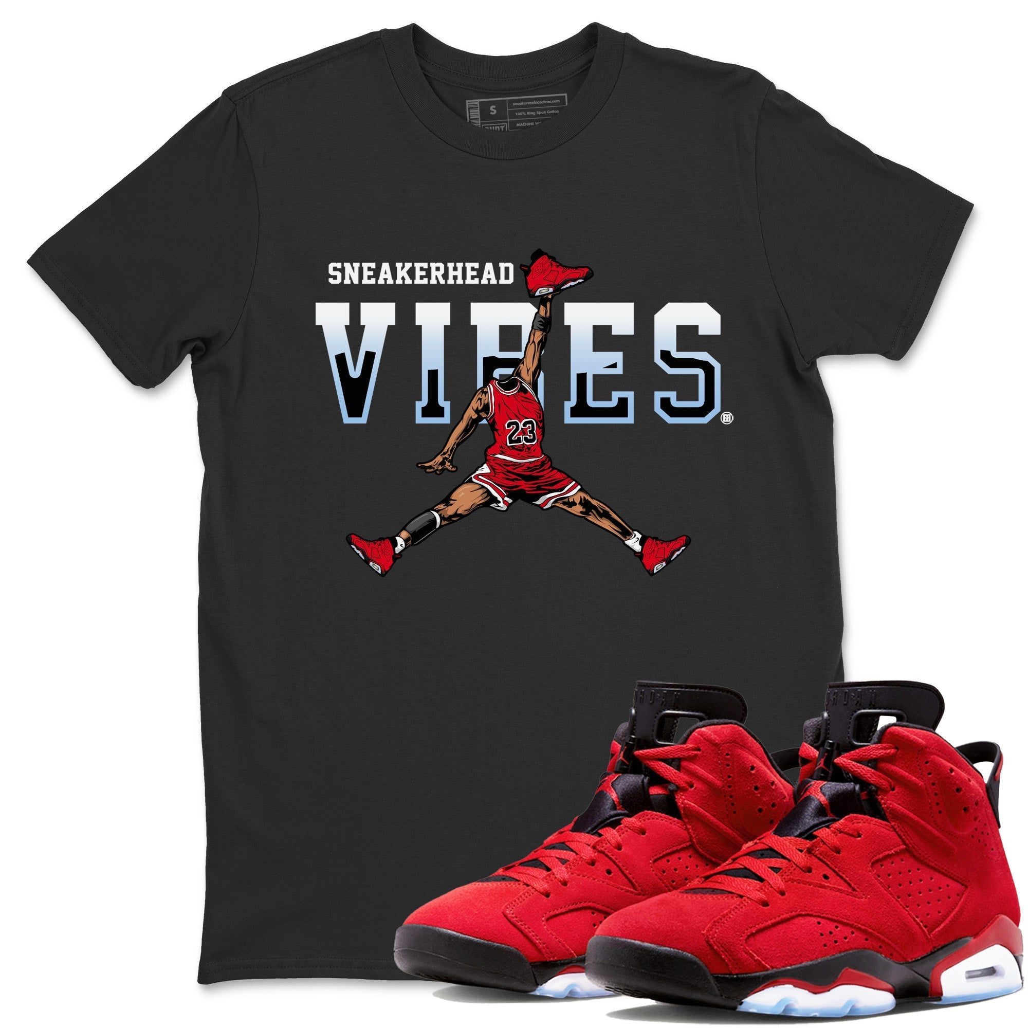 Air Jordan 6 Toro Bravo Sneaker Match Tees Sneakerhead Vibes Streetwear Sneaker Shirt Air Jordan 6 Toro Sneaker Release Tees Unisex Shirts Black 1