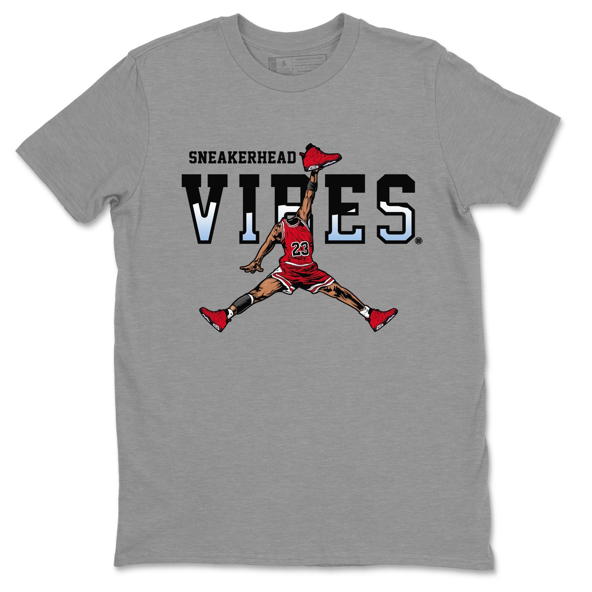 Air Jordan 6 Toro Bravo Sneaker Match Tees Sneakerhead Vibes Streetwear Sneaker Shirt Air Jordan 6 Toro Sneaker Release Tees Unisex Shirts Heather Grey 2