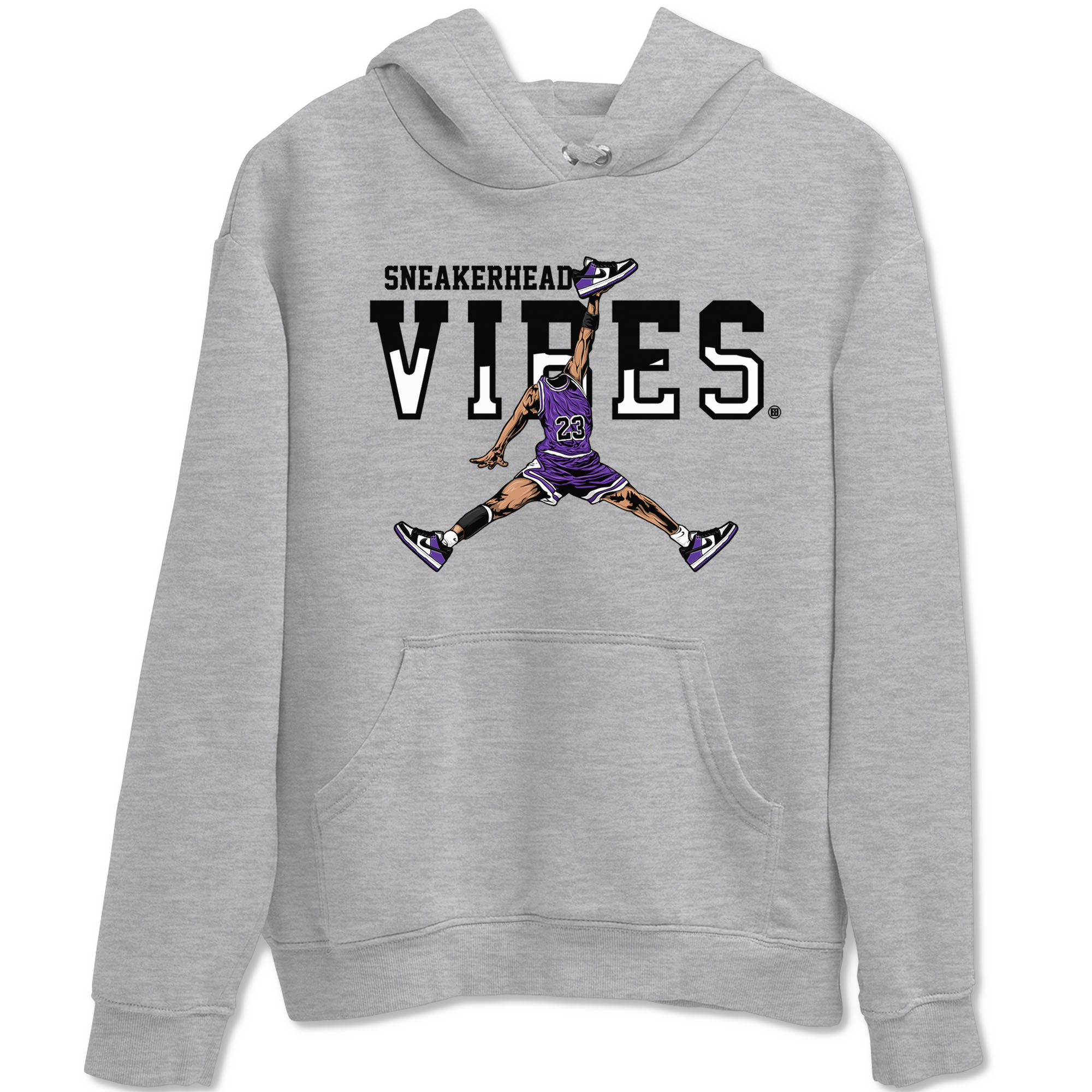 Sneakerhead Vibes sneaker match tees to Court Purple Dunks street fashion brand for shirts to match Jordans Drip Gear Zone Dunk Low Court Purple unisex t-shirt Heather Grey 2 unisex shirt