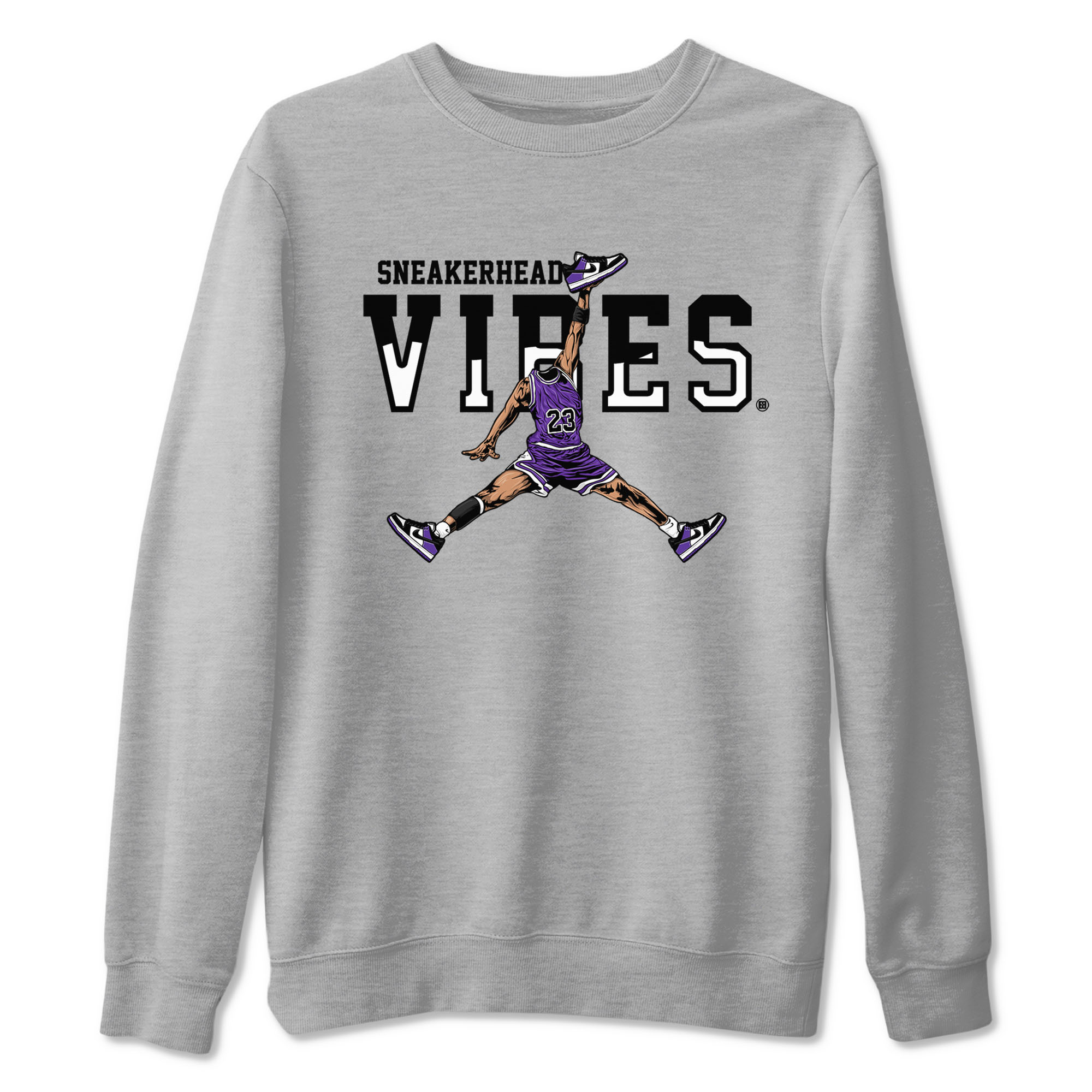 Sneakerhead Vibes sneaker match tees to Court Purple Dunks street fashion brand for shirts to match Jordans Drip Gear Zone Dunk Low Court Purple unisex t-shirt Heather Grey 2 unisex shirt