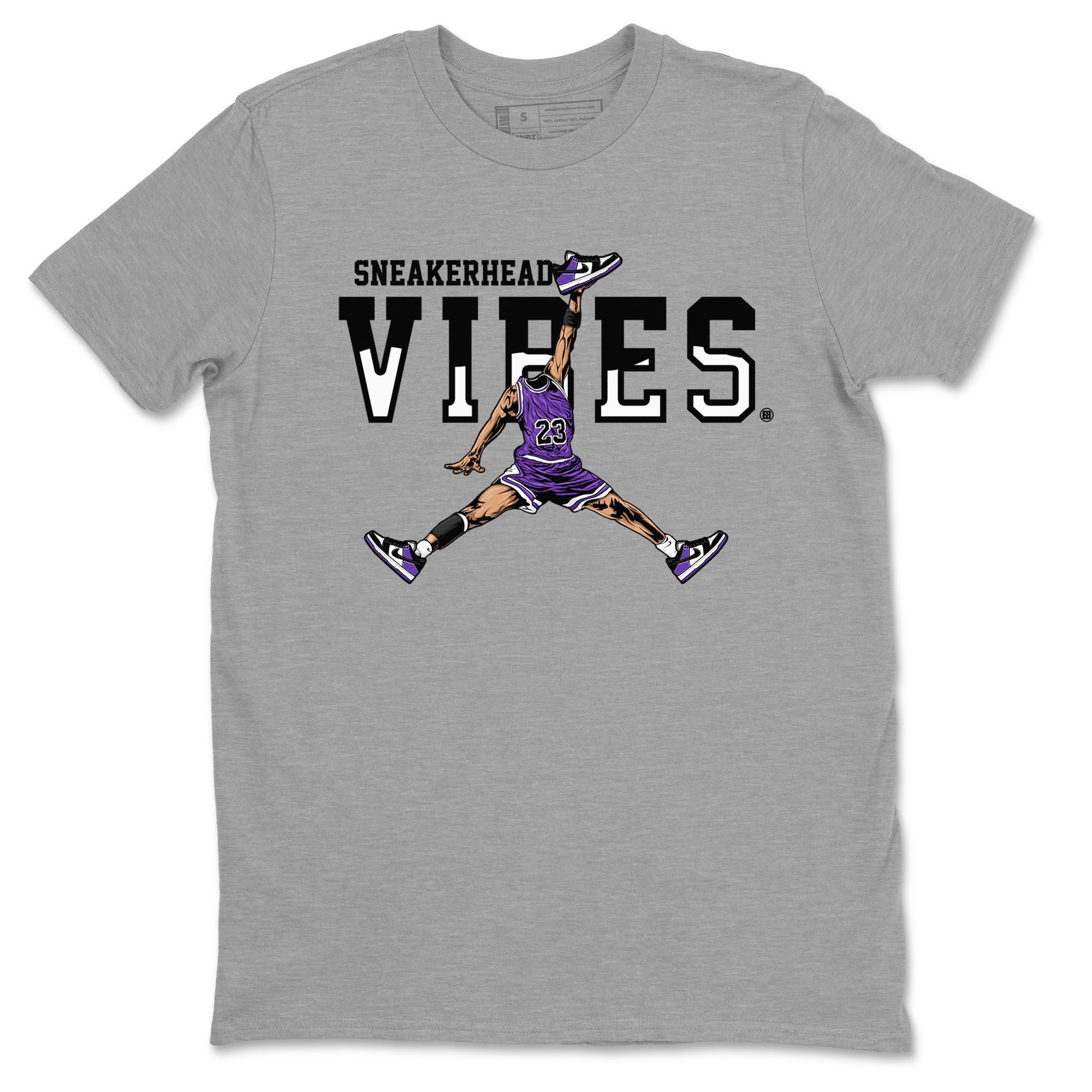 Sneakerhead Vibes sneaker match tees to Court Purple Dunks street fashion brand for shirts to match Jordans Drip Gear Zone Dunk Low Court Purple unisex t-shirt Heather Grey 2 unisex shirt