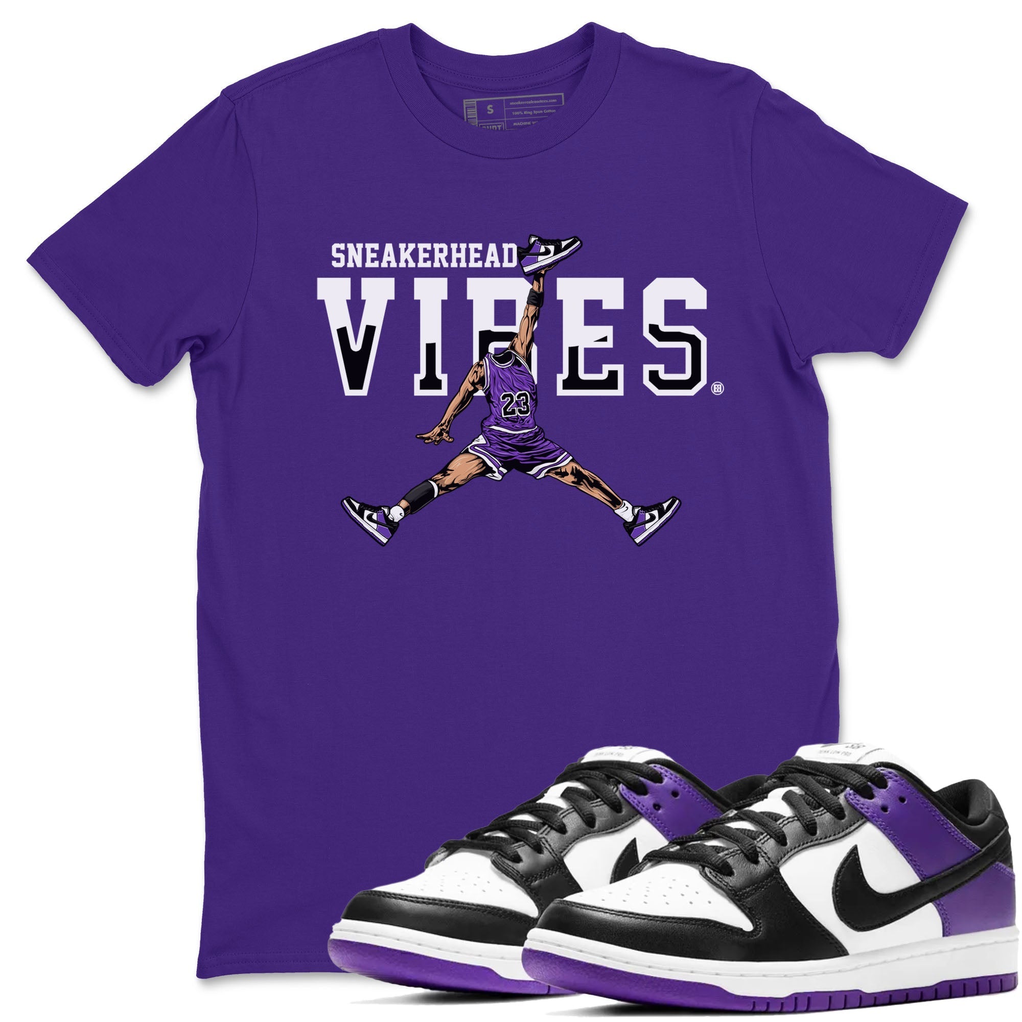 Sneakerhead Vibes sneaker match tees to Court Purple Dunks street fashion brand for shirts to match Jordans Drip Gear Zone Dunk Low Court Purple unisex t-shirt Purple 1 unisex shirt