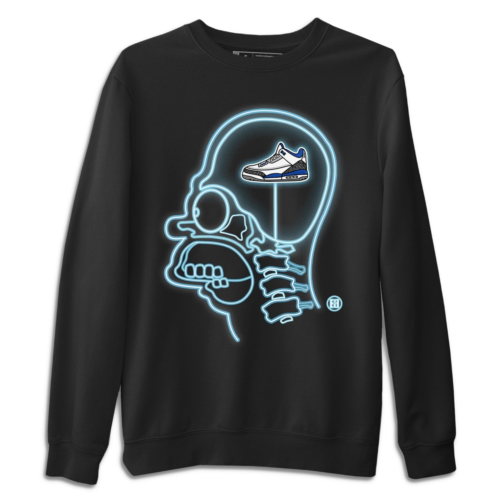 Jordan 3 Racer Blue Sneaker Tees Drip Gear Zone Sneakerhead Xray Sneaker Tees Jordan 3 Racer Blue Shirt Unisex Shirts