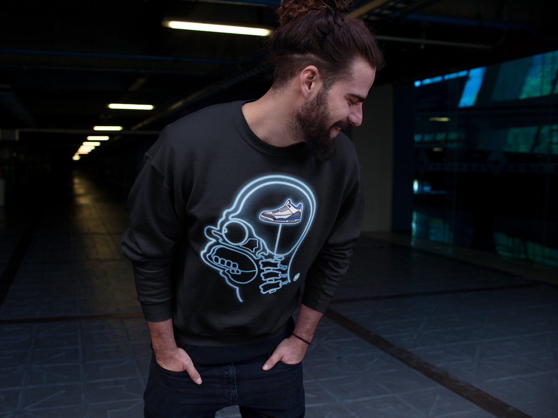 Jordan 3 Racer Blue Sneaker Tees Drip Gear Zone Sneakerhead Xray Sneaker Tees Jordan 3 Racer Blue Shirt Unisex Shirts