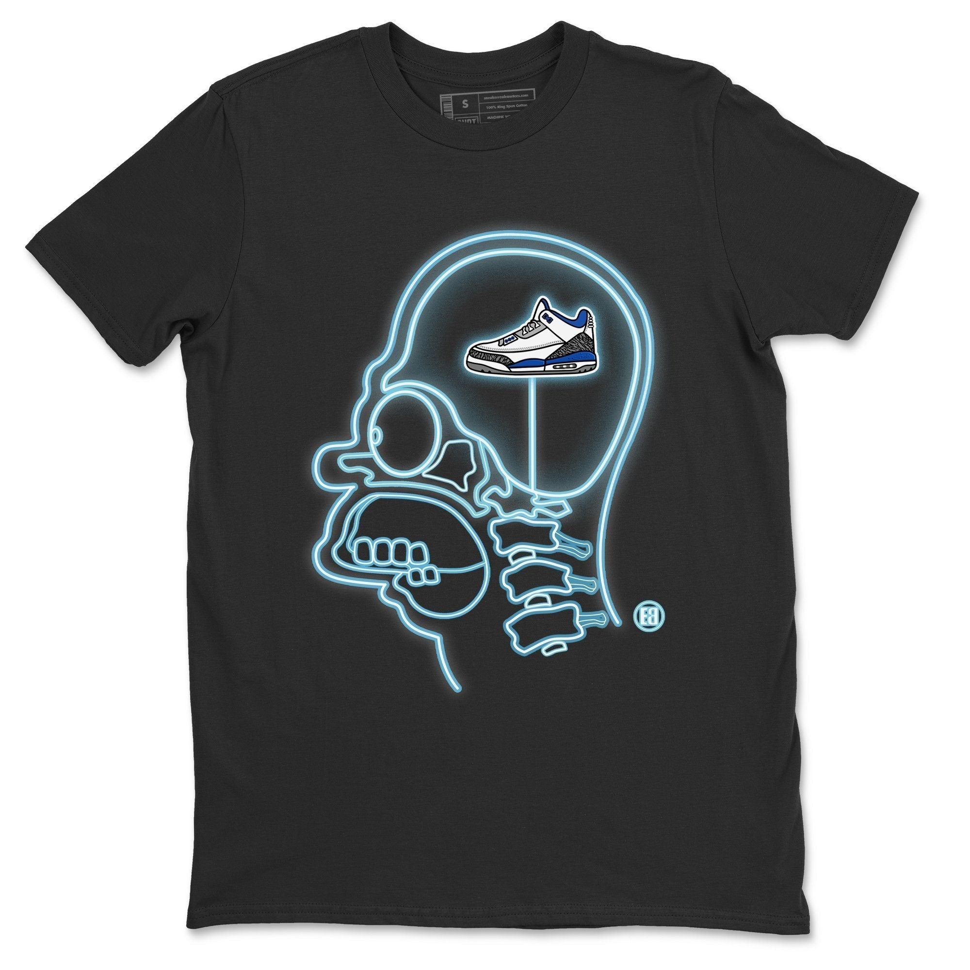 Jordan 3 Racer Blue Sneaker Tees Drip Gear Zone Sneakerhead Xray Sneaker Tees Jordan 3 Racer Blue Shirt Unisex Shirts