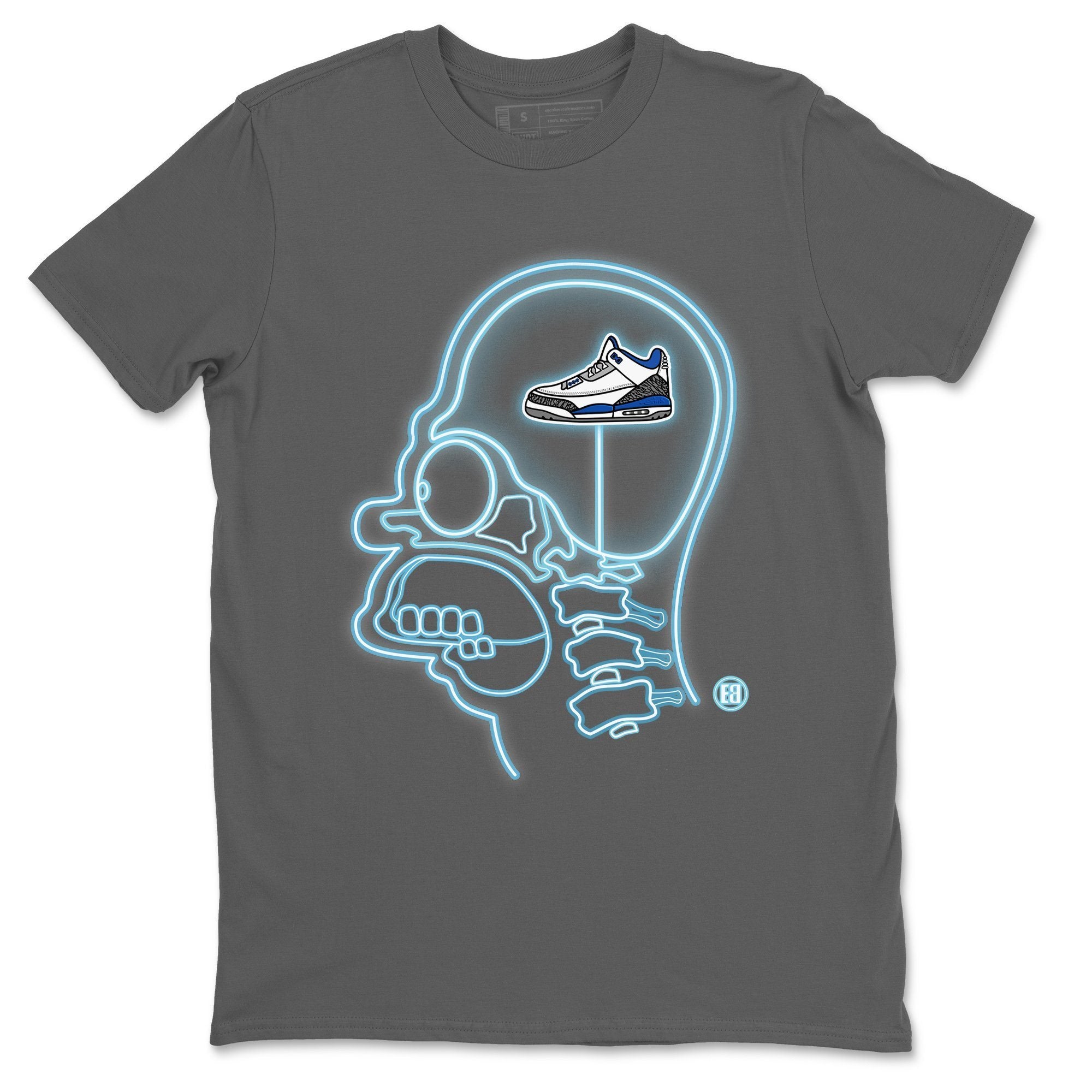 Jordan 3 Racer Blue Sneaker Tees Drip Gear Zone Sneakerhead Xray Sneaker Tees Jordan 3 Racer Blue Shirt Unisex Shirts